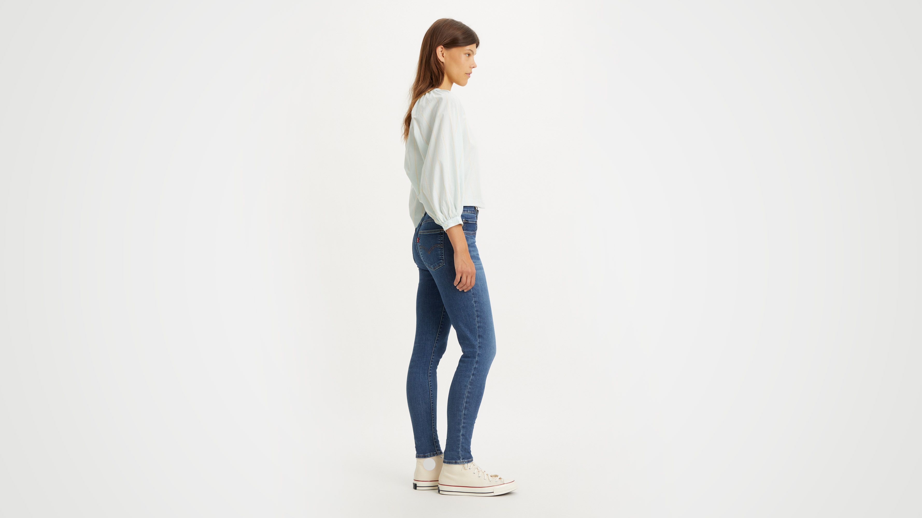Levi's 721 High Rise Skinny Women's Jeans 33x34 In Blue Wave
