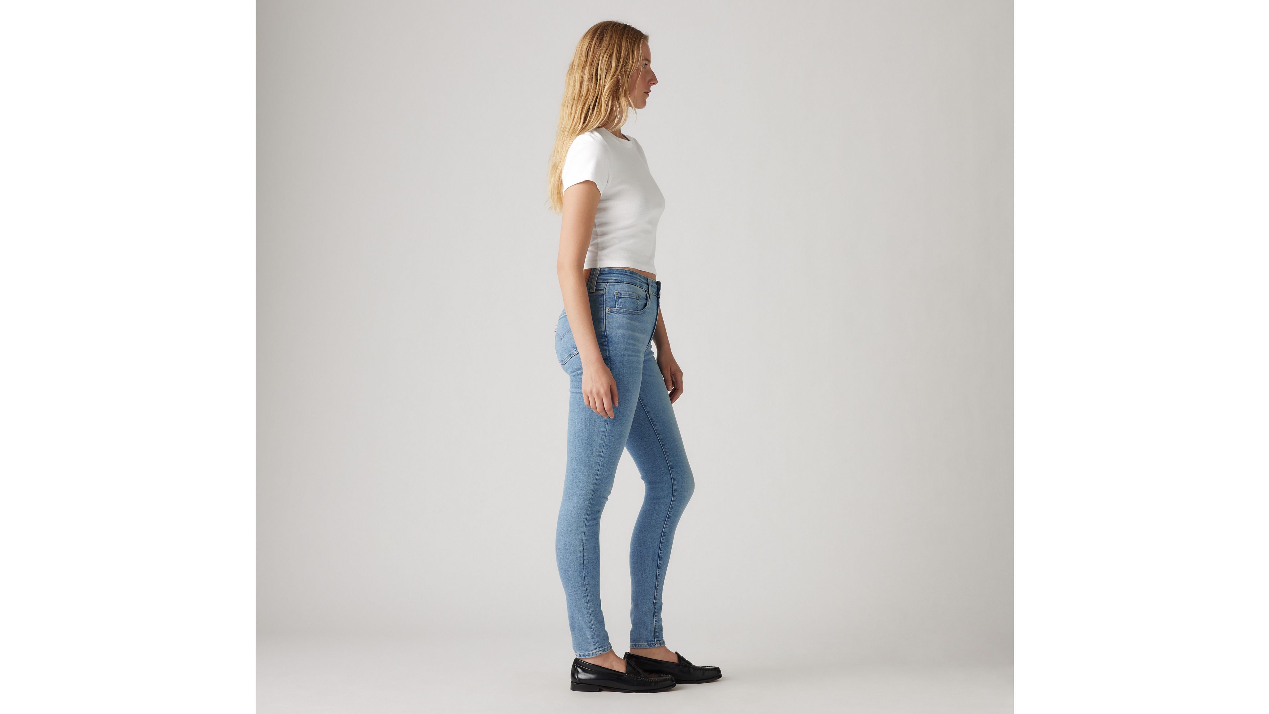 Levi's 721 High Rise Skinny Jeans In Blue Wave