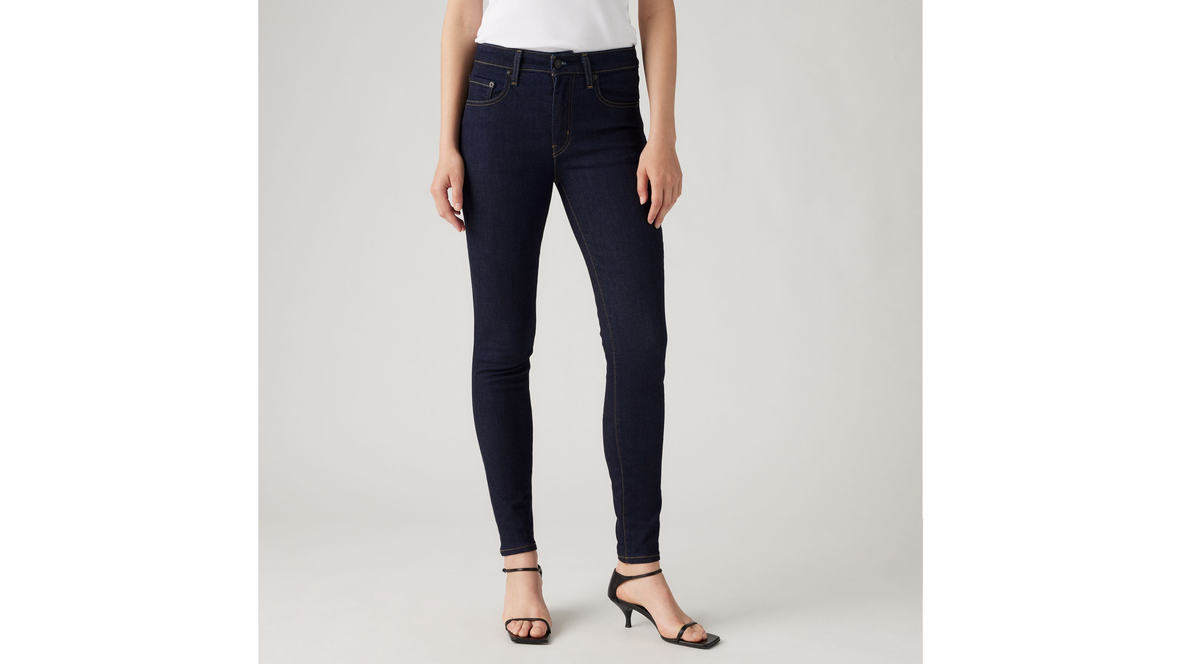 Shop Levi's 721 High Rise Skinny Jeans In Blue Wave Rinse