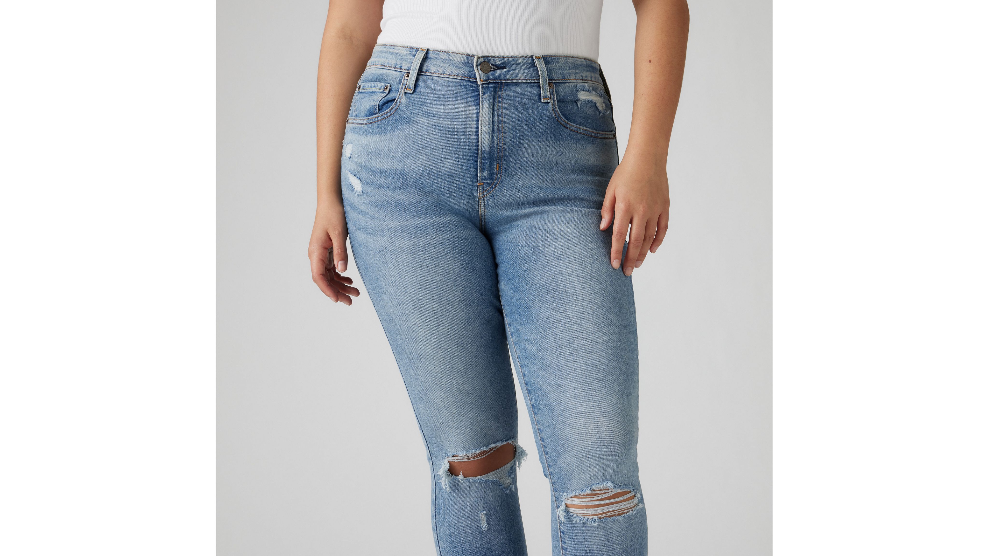 721 Jean filiforme taille haute pour femme 12