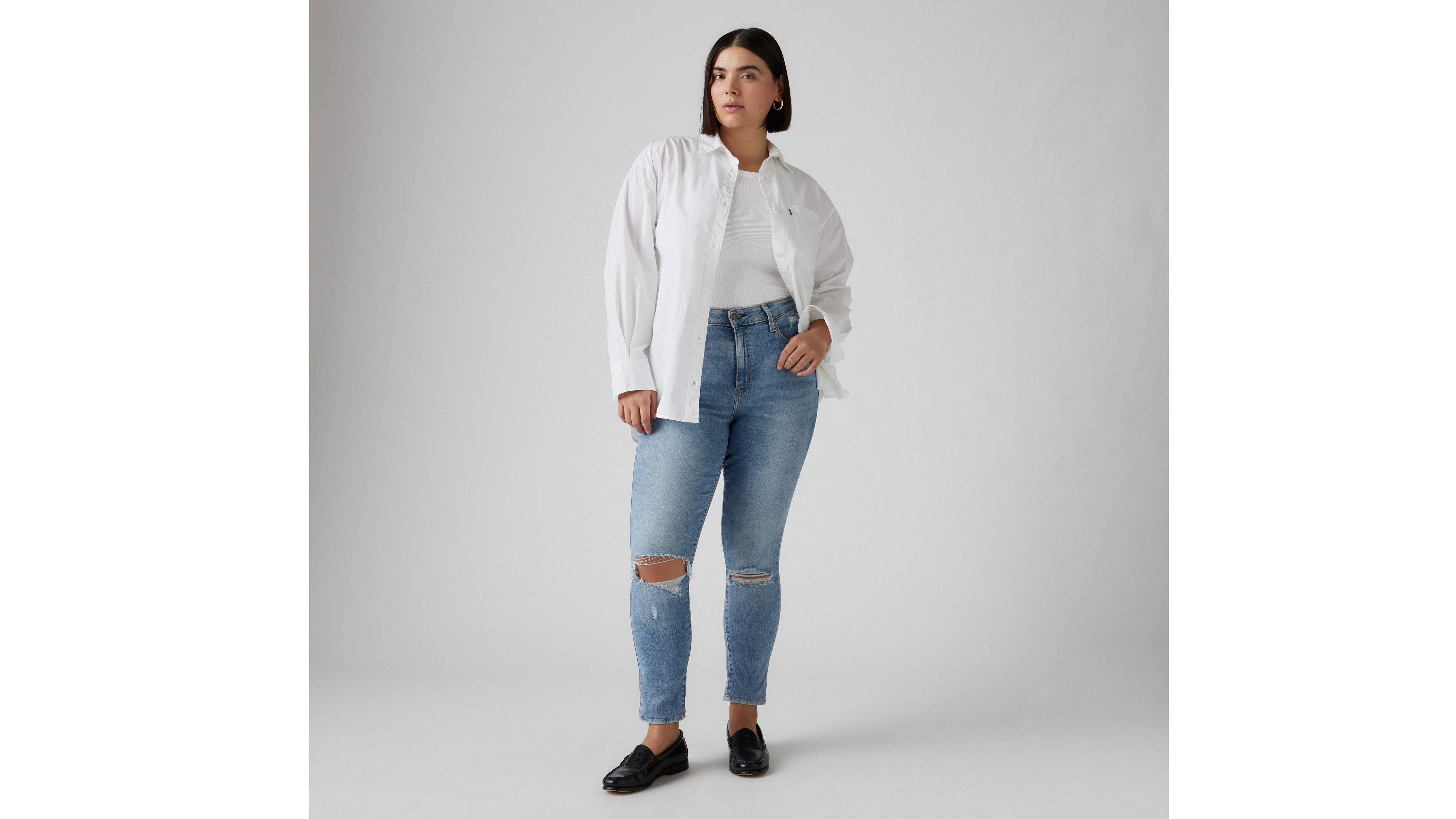 721 Jean filiforme taille haute pour femme 7