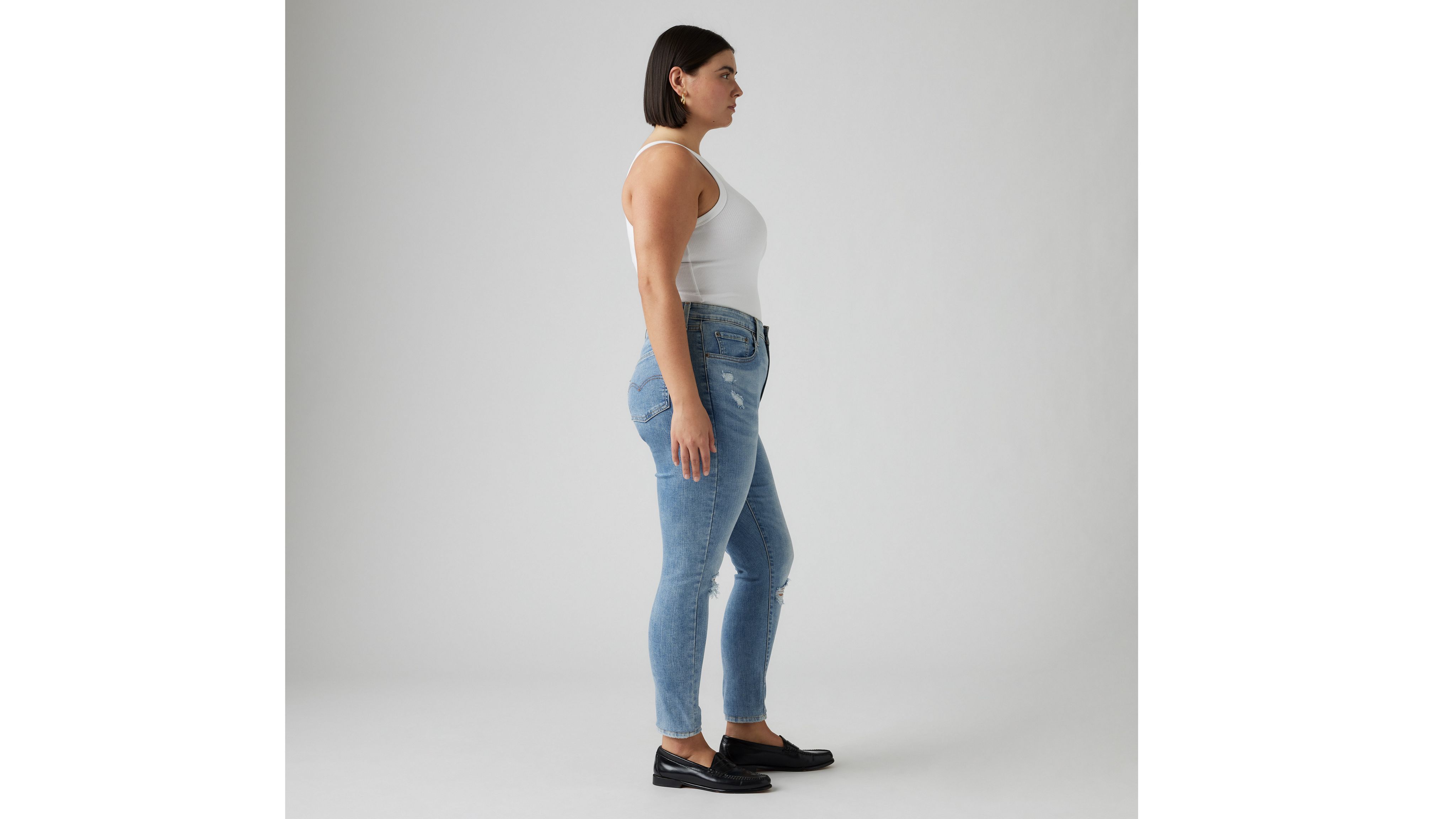 721 Jean filiforme taille haute pour femme 9