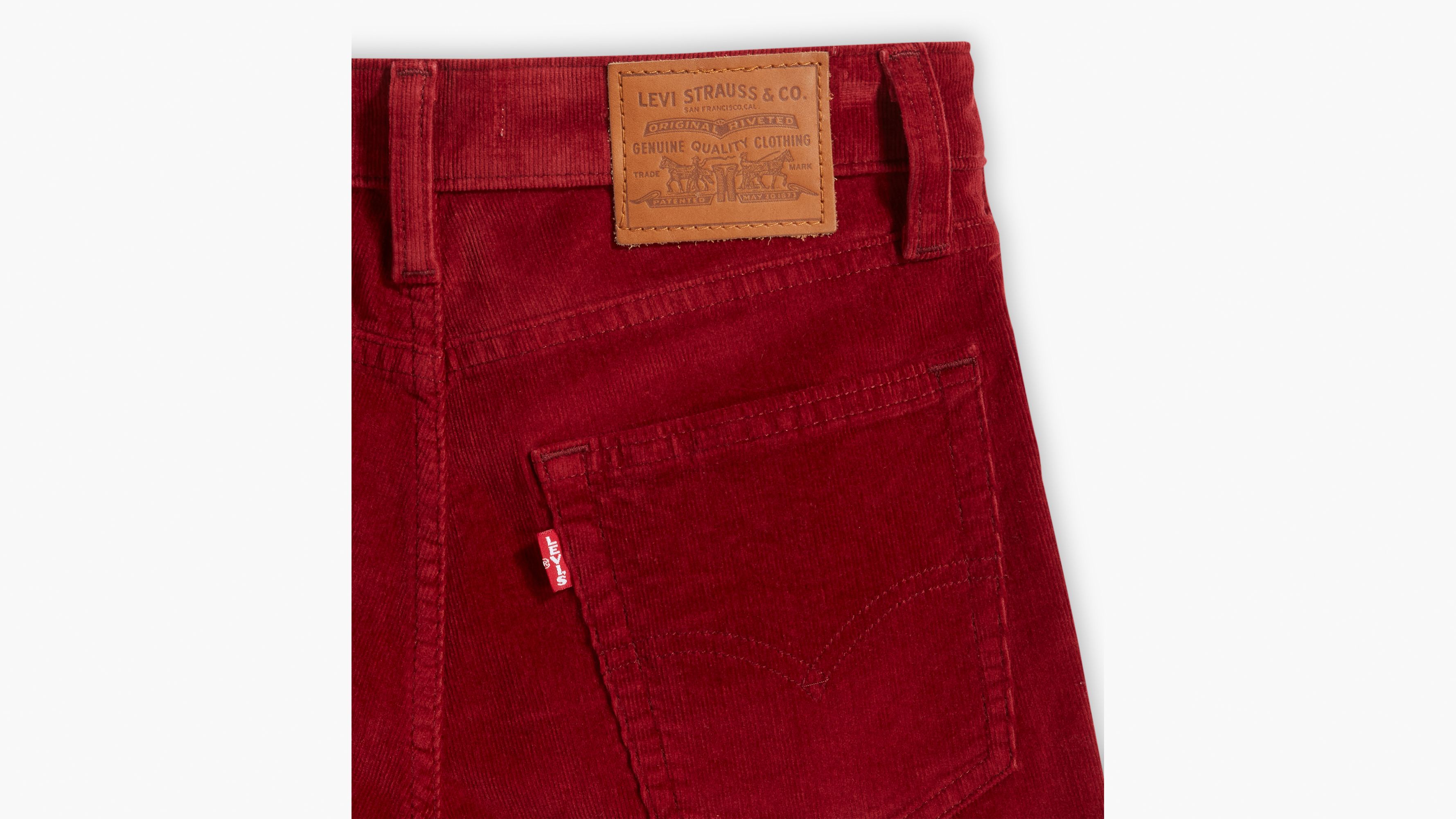 Levis 511 red best sale