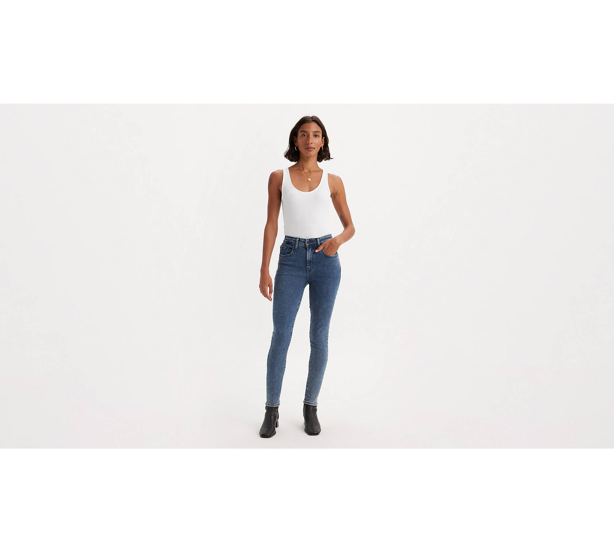 721™ High Rise Skinny Jeans - Blue | Levi's® GB