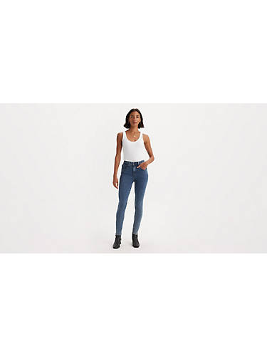 리바이스 Levi 721 High Rise Skinny Womens Jeans,Playing The Field - Dark Wash
