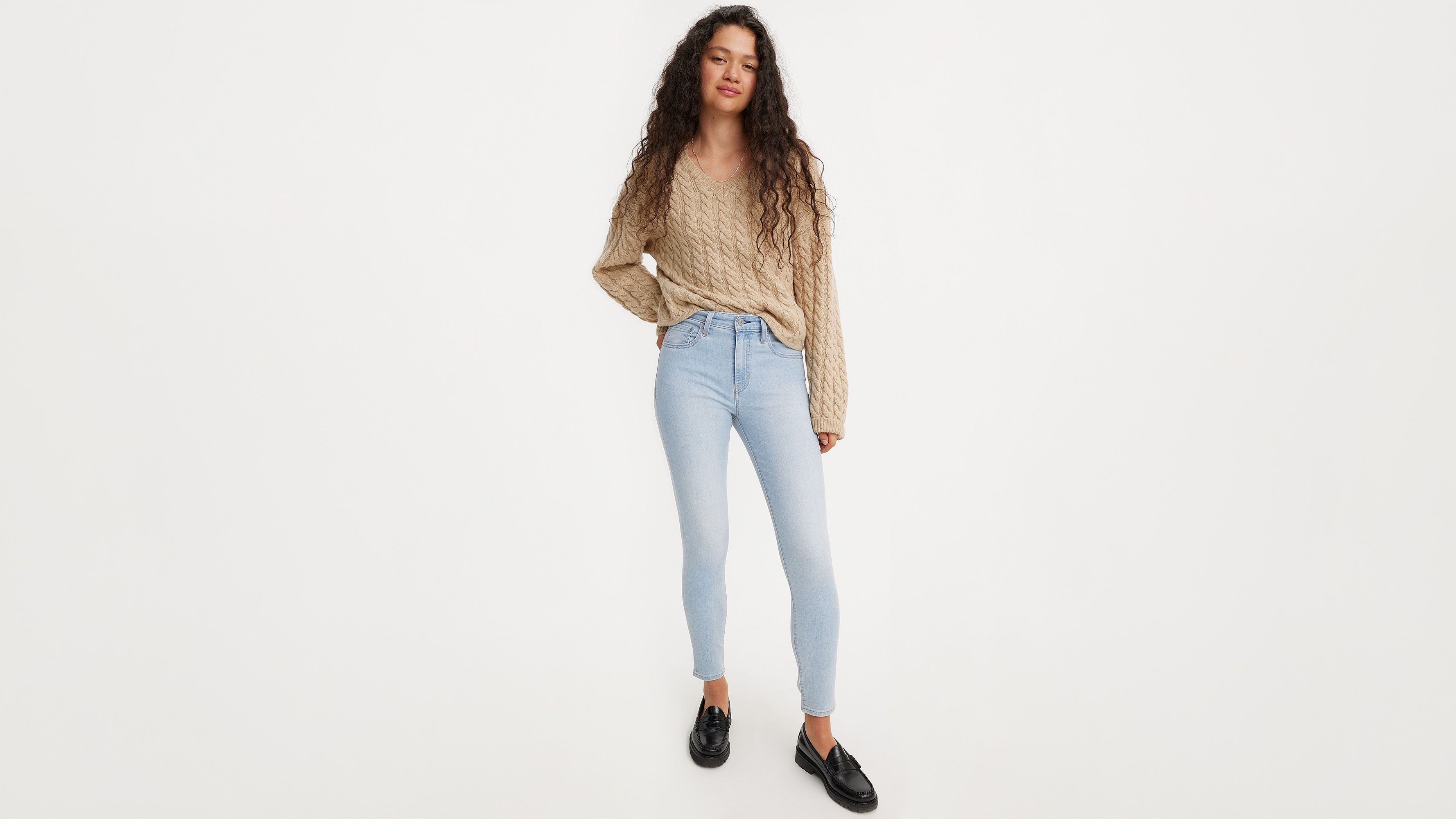 721™ High Rise Skinny Performance Cool Jeans - Blue | Levi's® GB