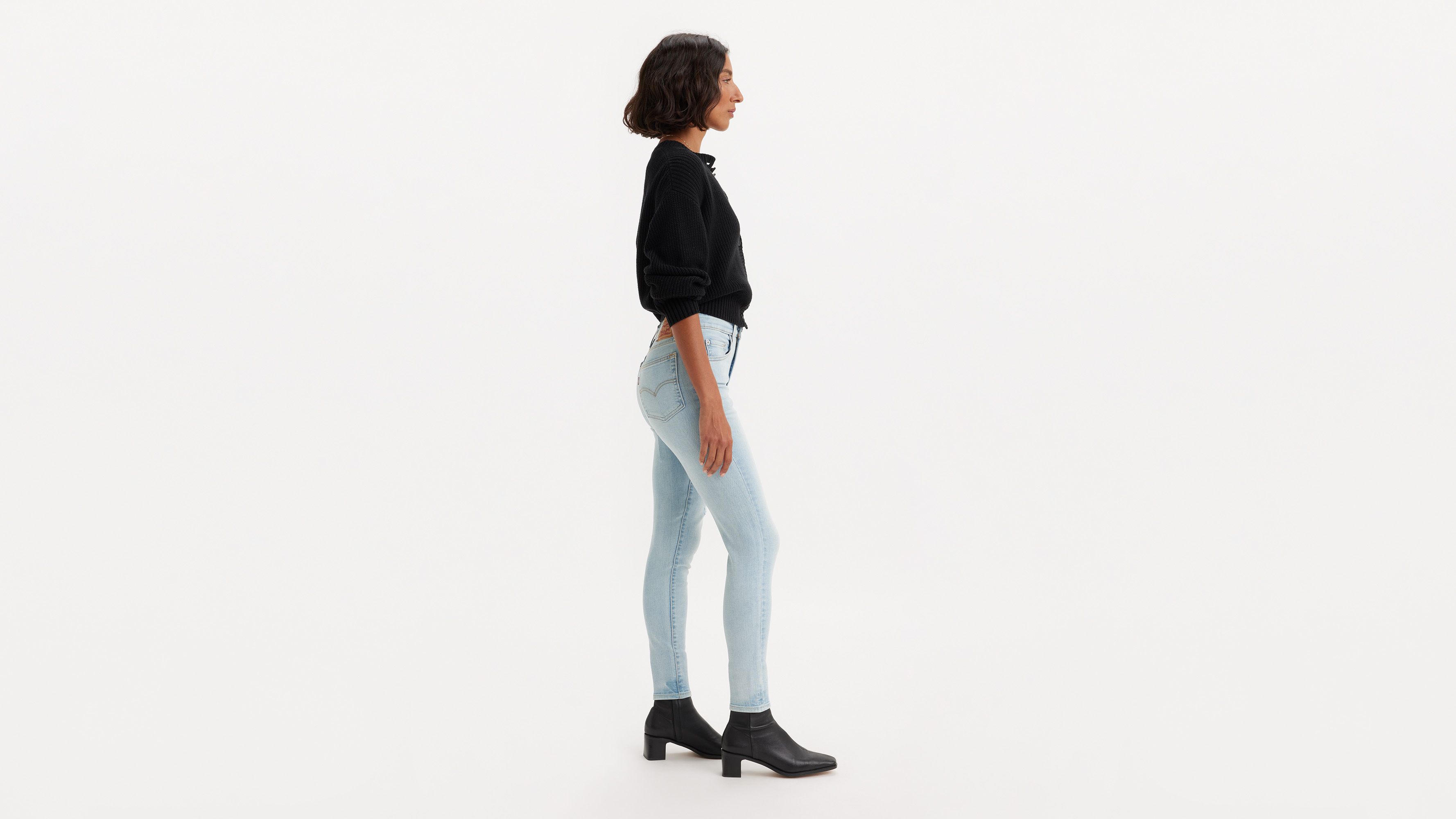 Levi's 721 High Rise Skinny Fit Women's Jeans 30x30 In Gray