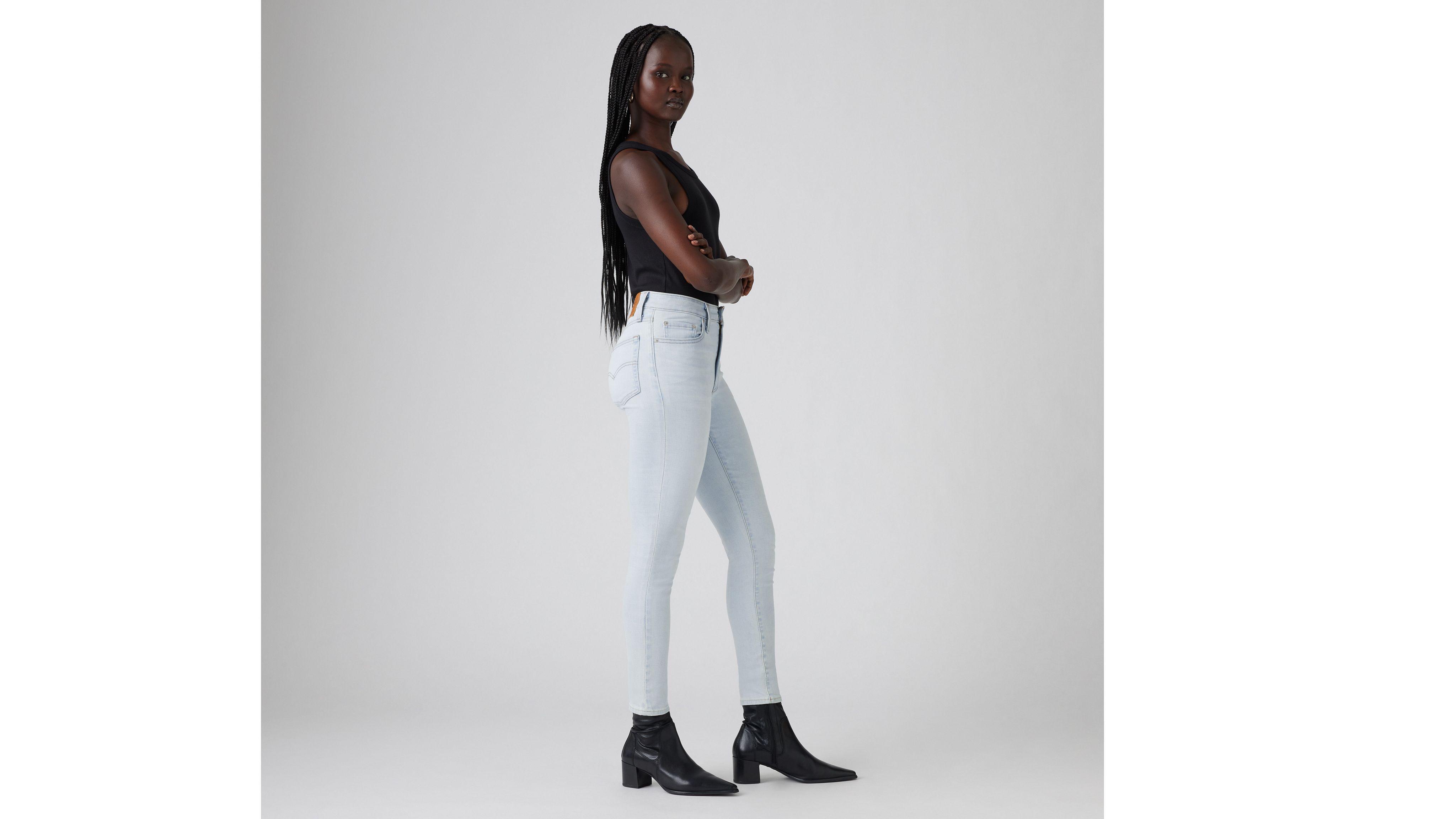 Shop Levi's 721 High Rise Skinny Women's Jeans 33x30 In Flip Through