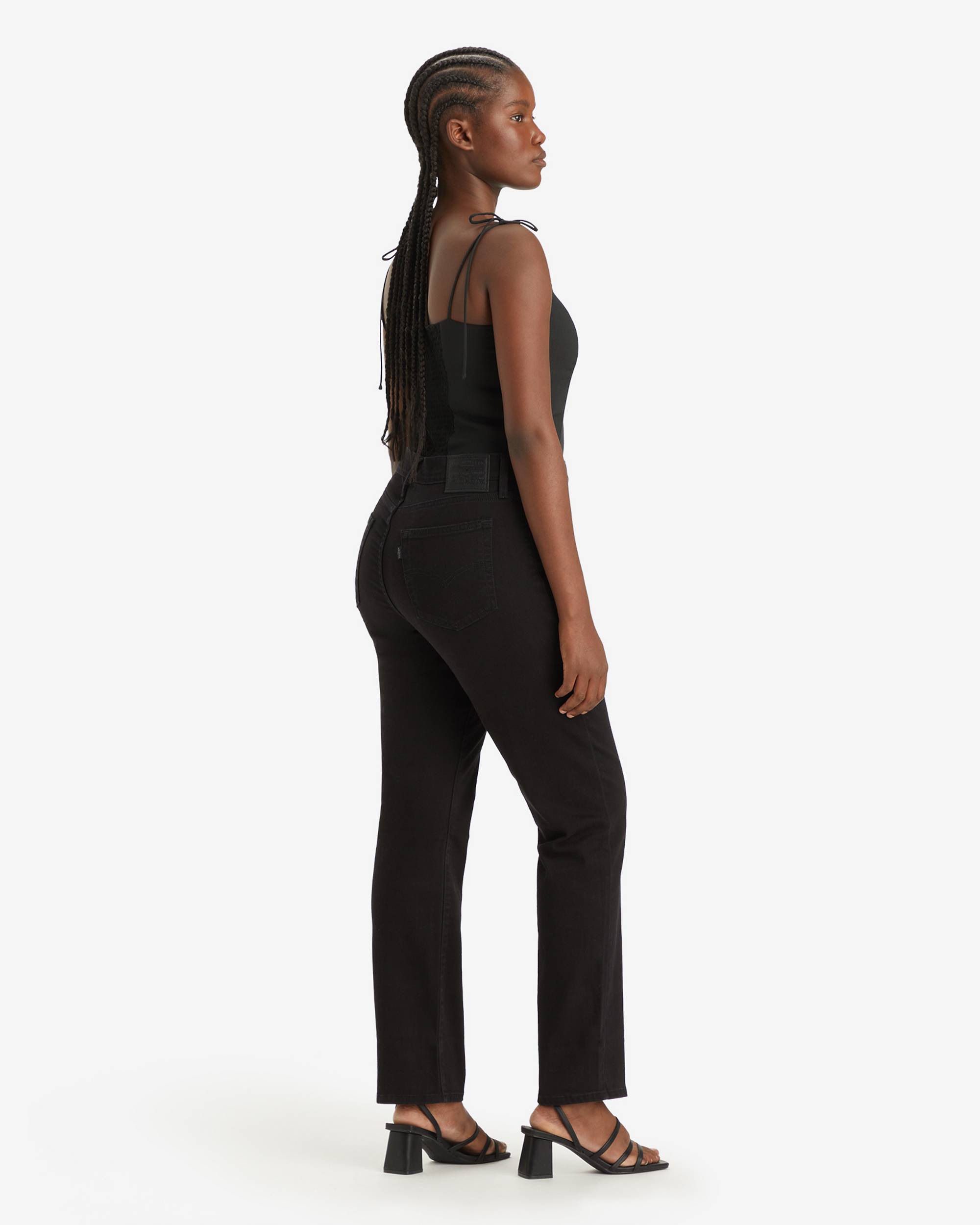 724 High Rise Slim Straight Women's Jeans - Black | Levi's® US 724 High Rise Slim Straight Women's Jeans - Black | Levi's® US