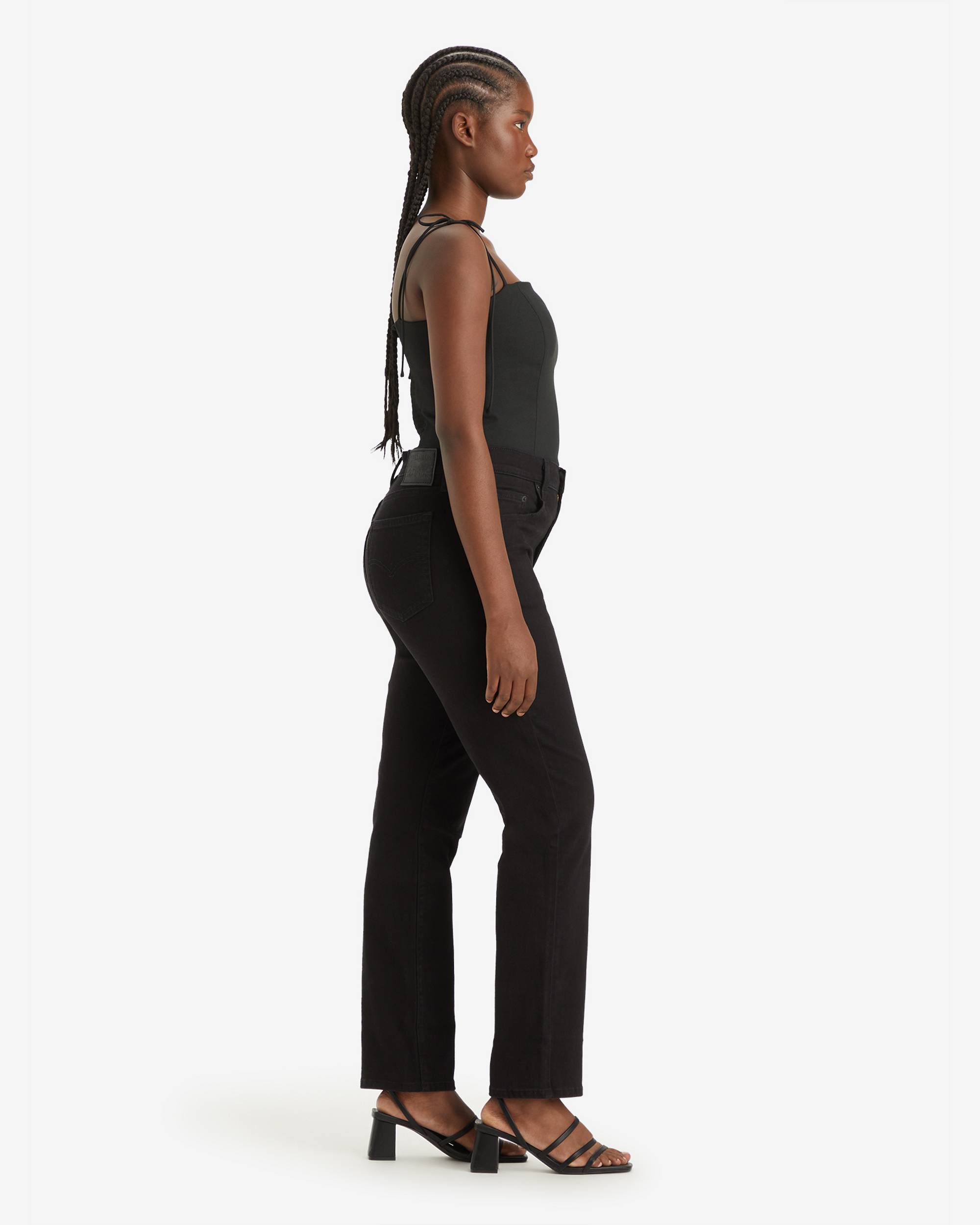 724 High Rise Slim Straight Women's Jeans - Black | Levi's® US 724 High Rise Slim Straight Women's Jeans - Black | Levi's® US
