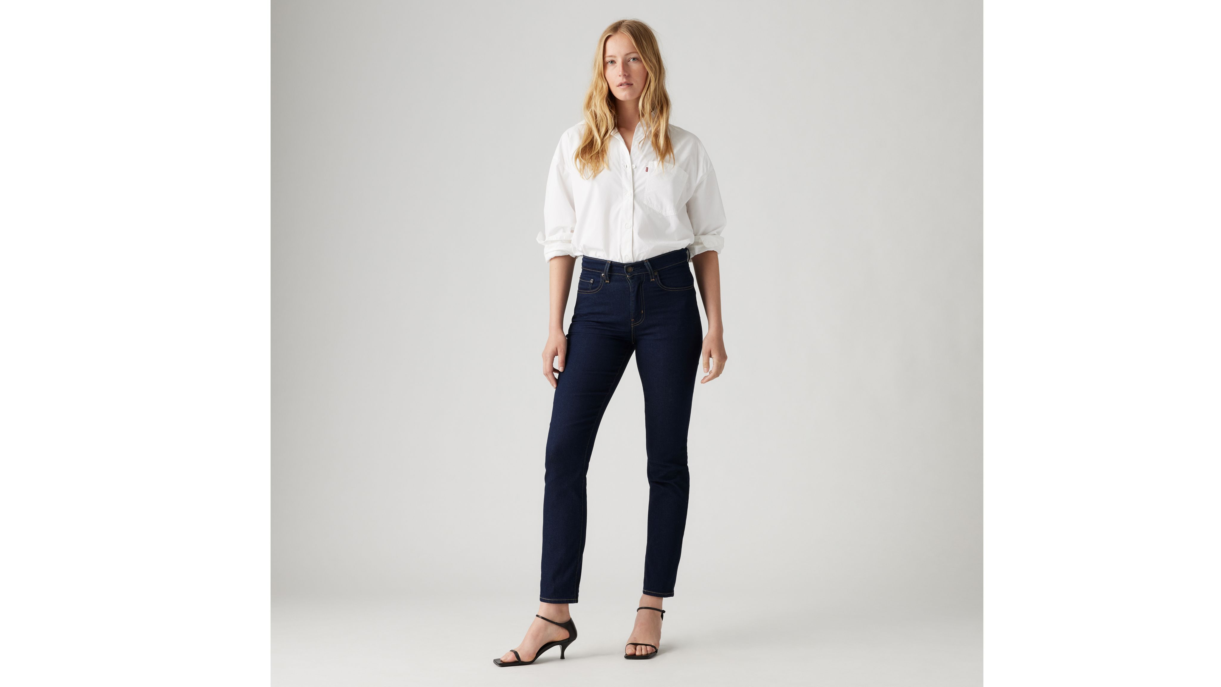 levi's 724 high waisted straight jeans