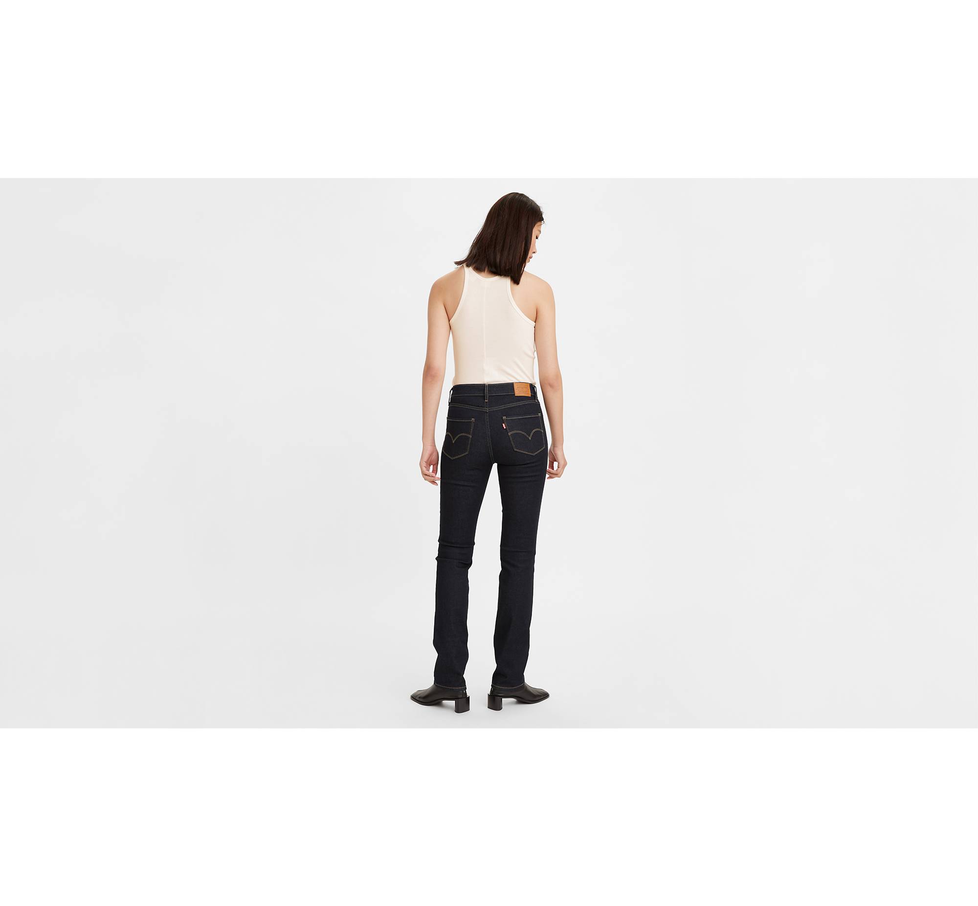724™ High Rise Straight Jeans - Blue | Levi's® AD