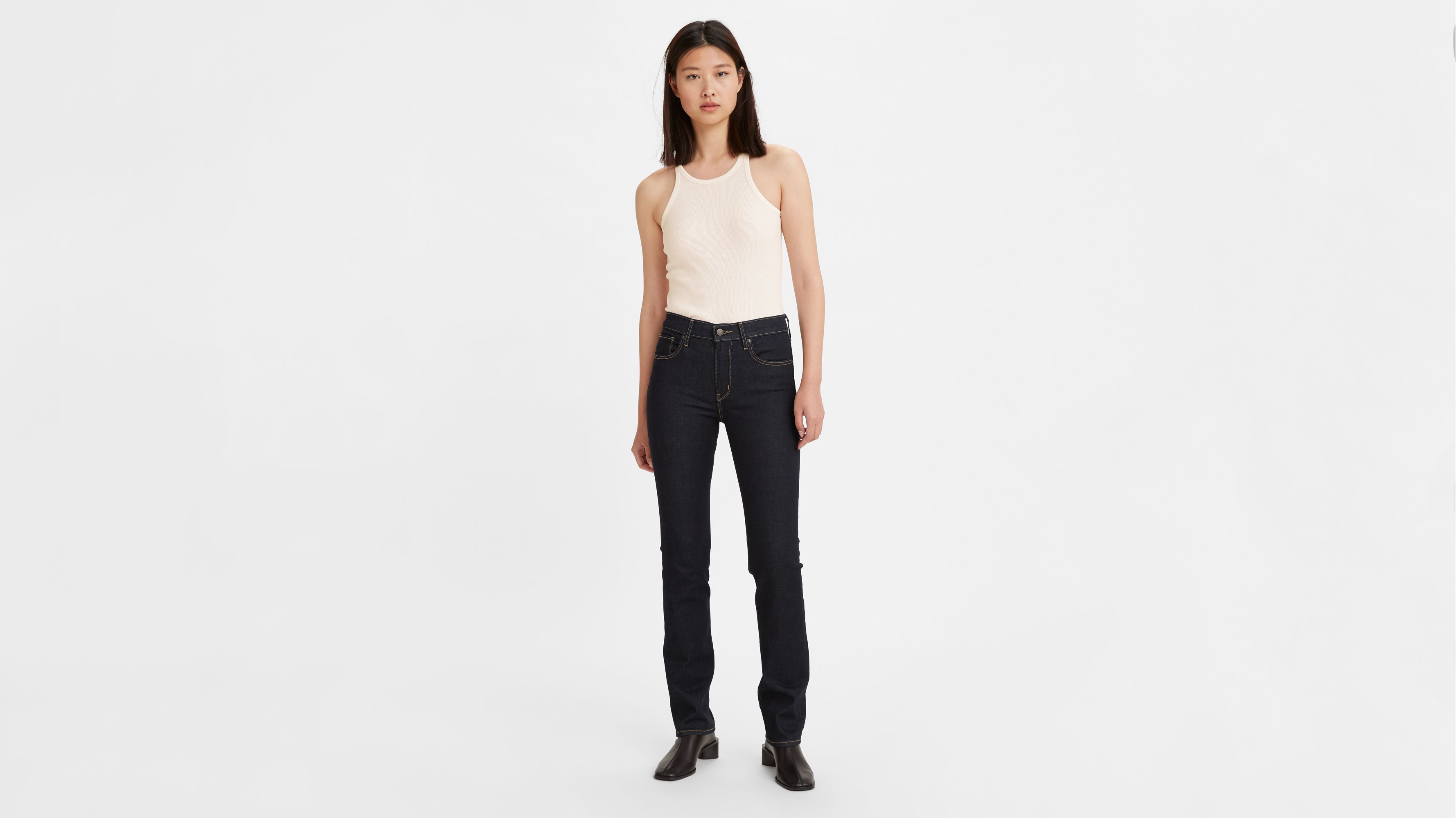 Levi's Premium Denim 724 High Rise Straight Crop Jeans Size 28 online sales