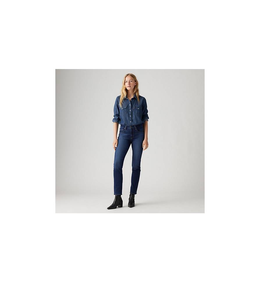 LEVI´S Women 724 High Rise Straight Blue Sw - Straight jeans 