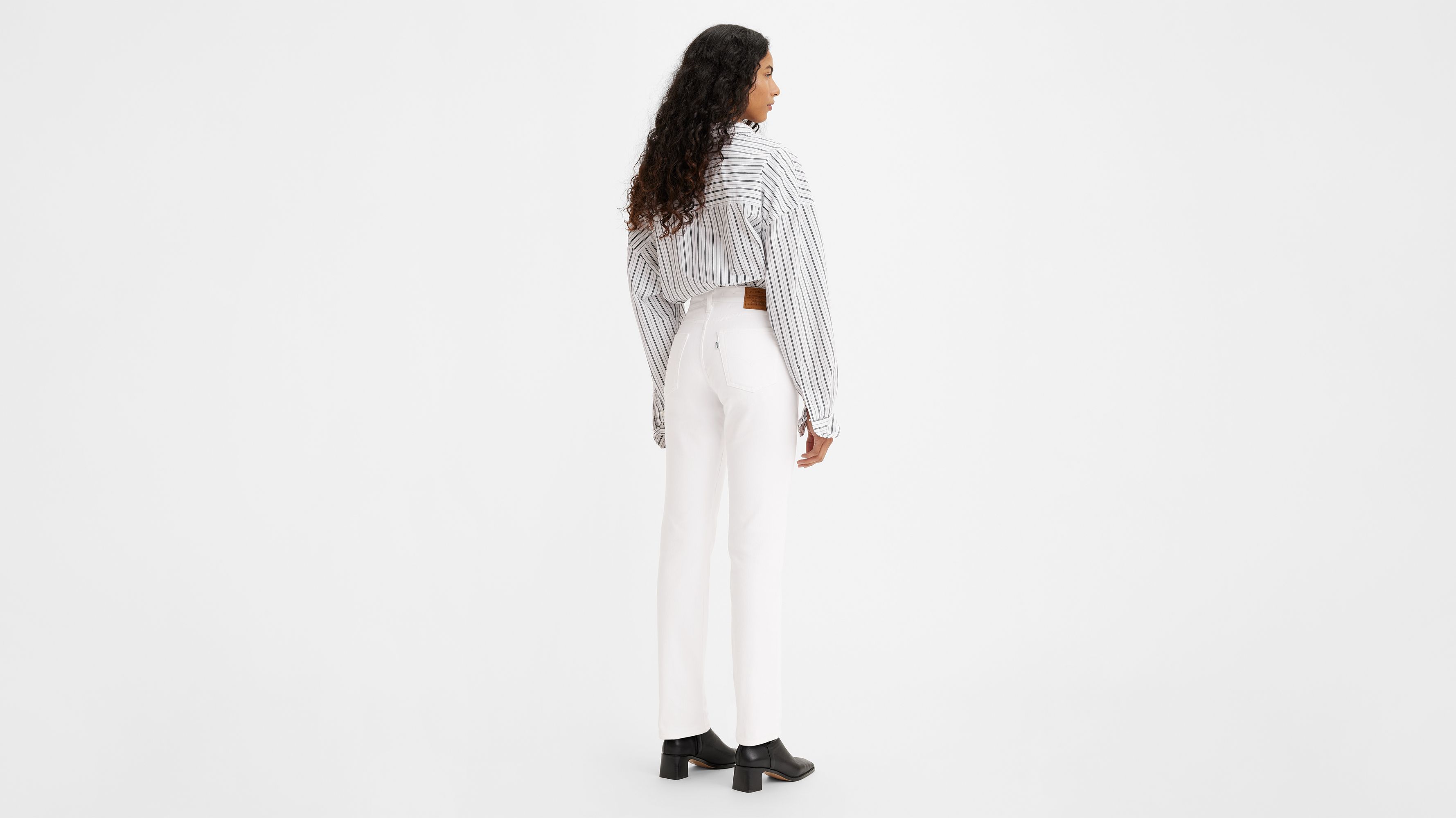 Levi's high outlet rise white jeans