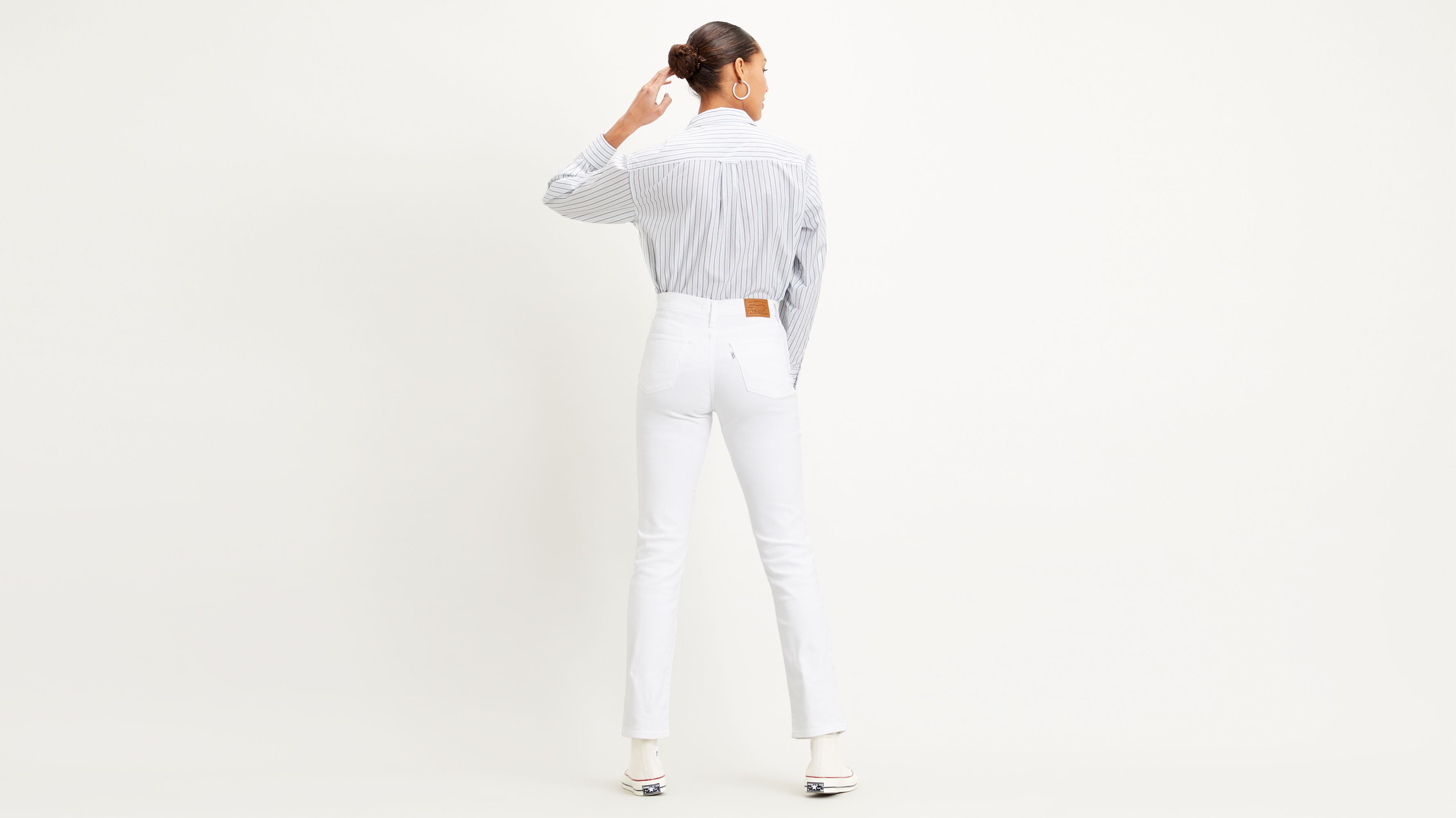 Jean Droit Taille Haute 724™ - Blanc | Levi's® FR
