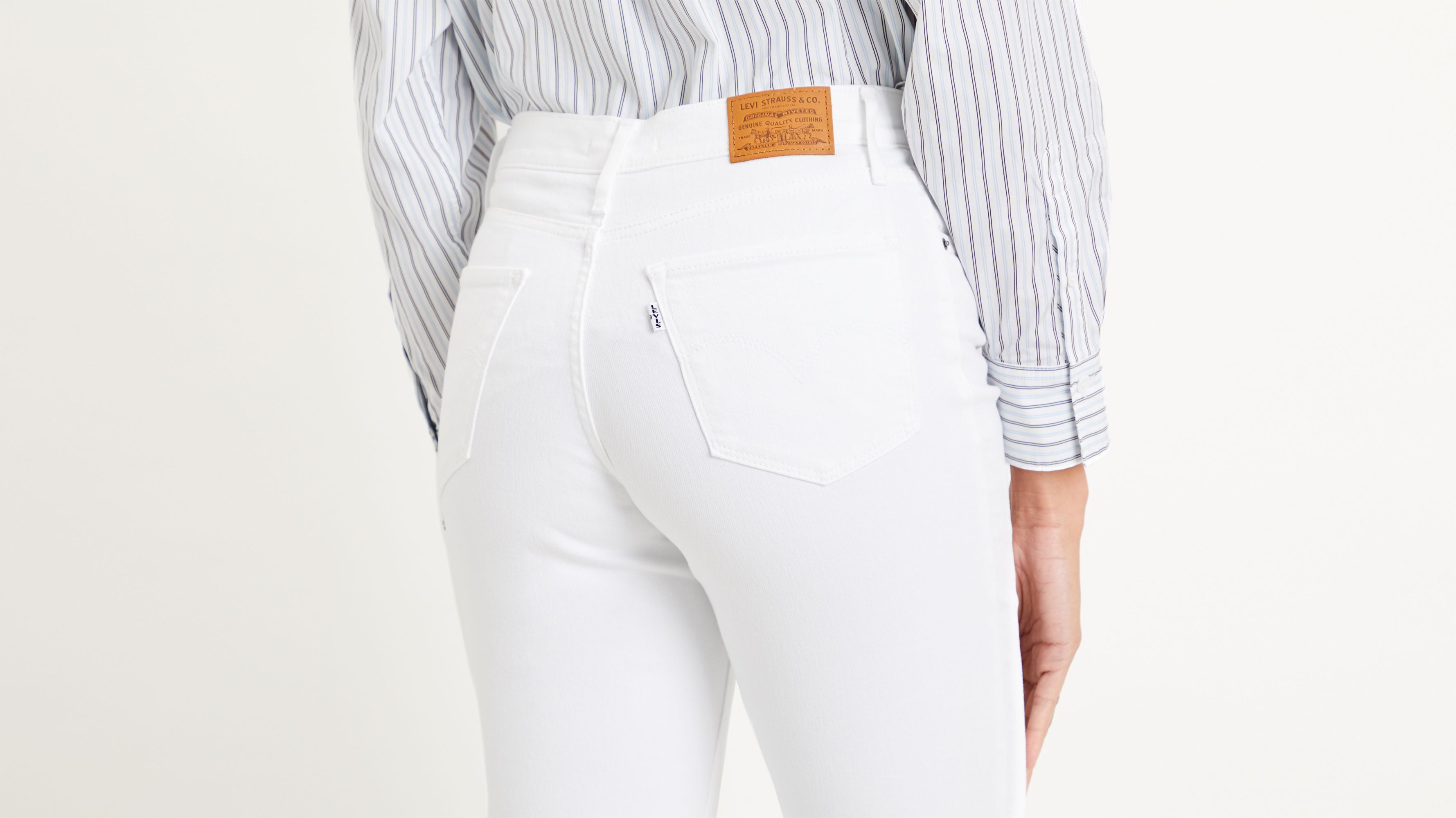 724 High Rise Slim Straight Women's Jeans - White | Levi's® US