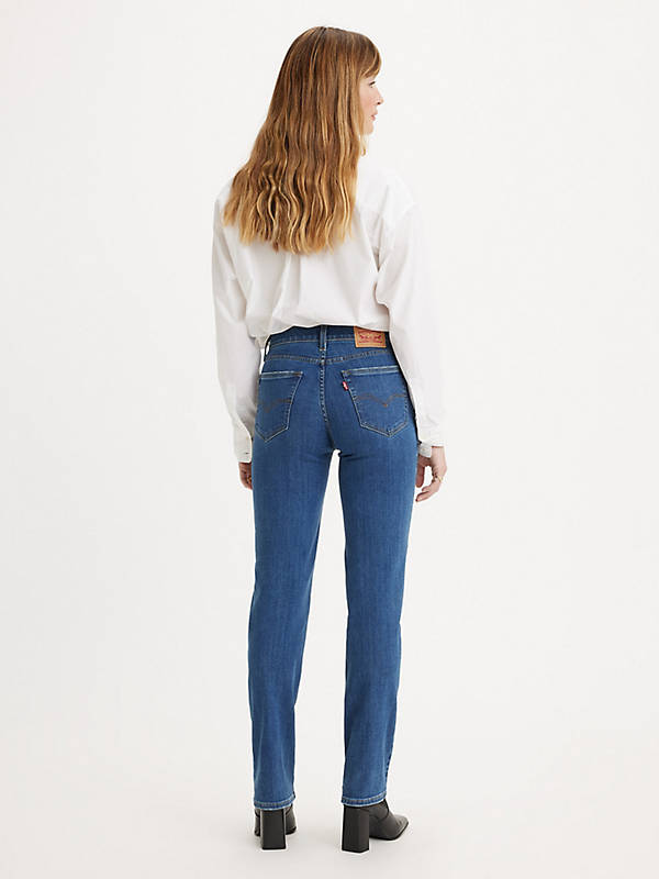 724™ High Rise Straight Jeans - Blue | Levi's® XK