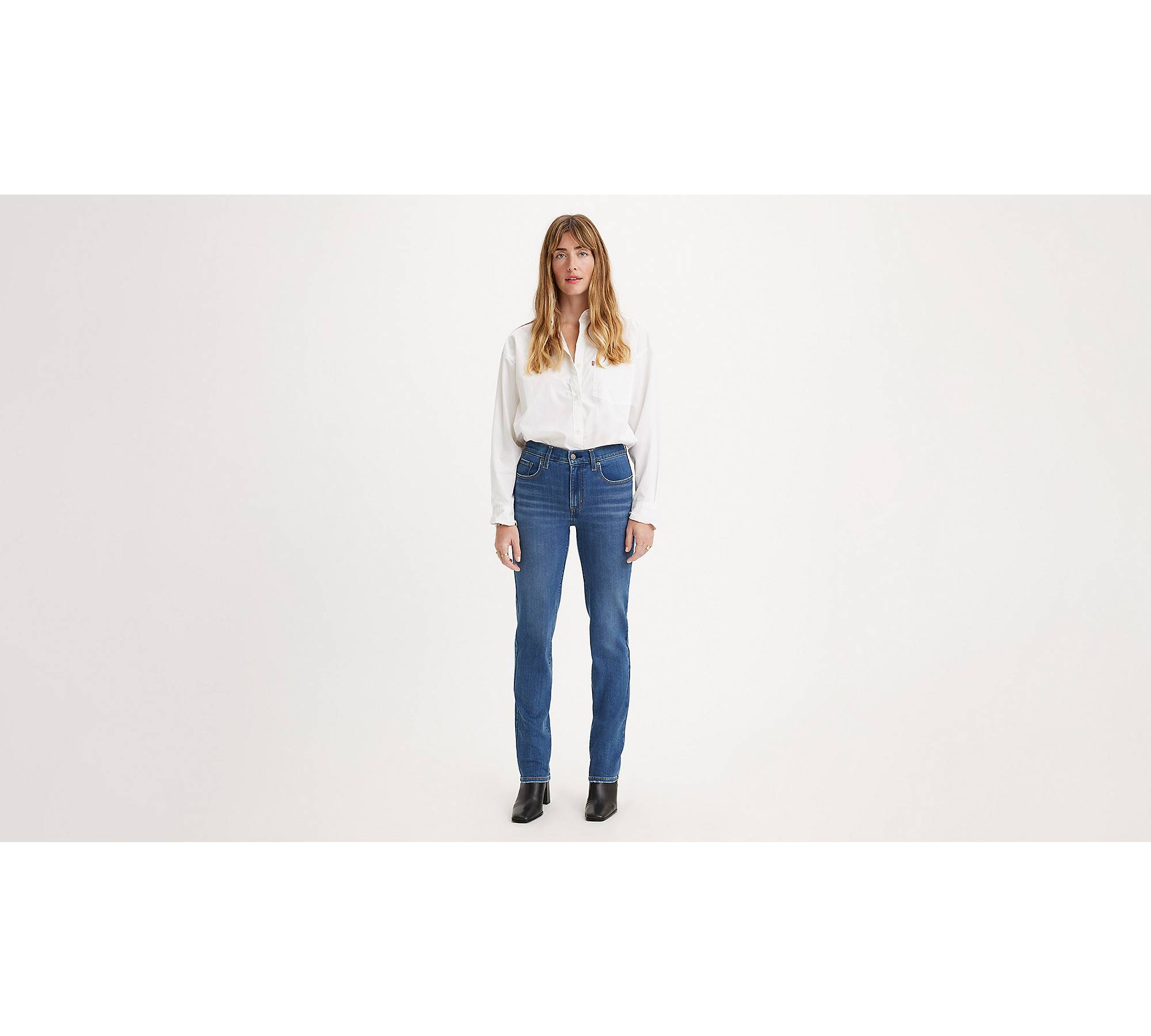 724 High Rise Slim Straight Fit Women's Jeans - Medium Wash | Levi's® US