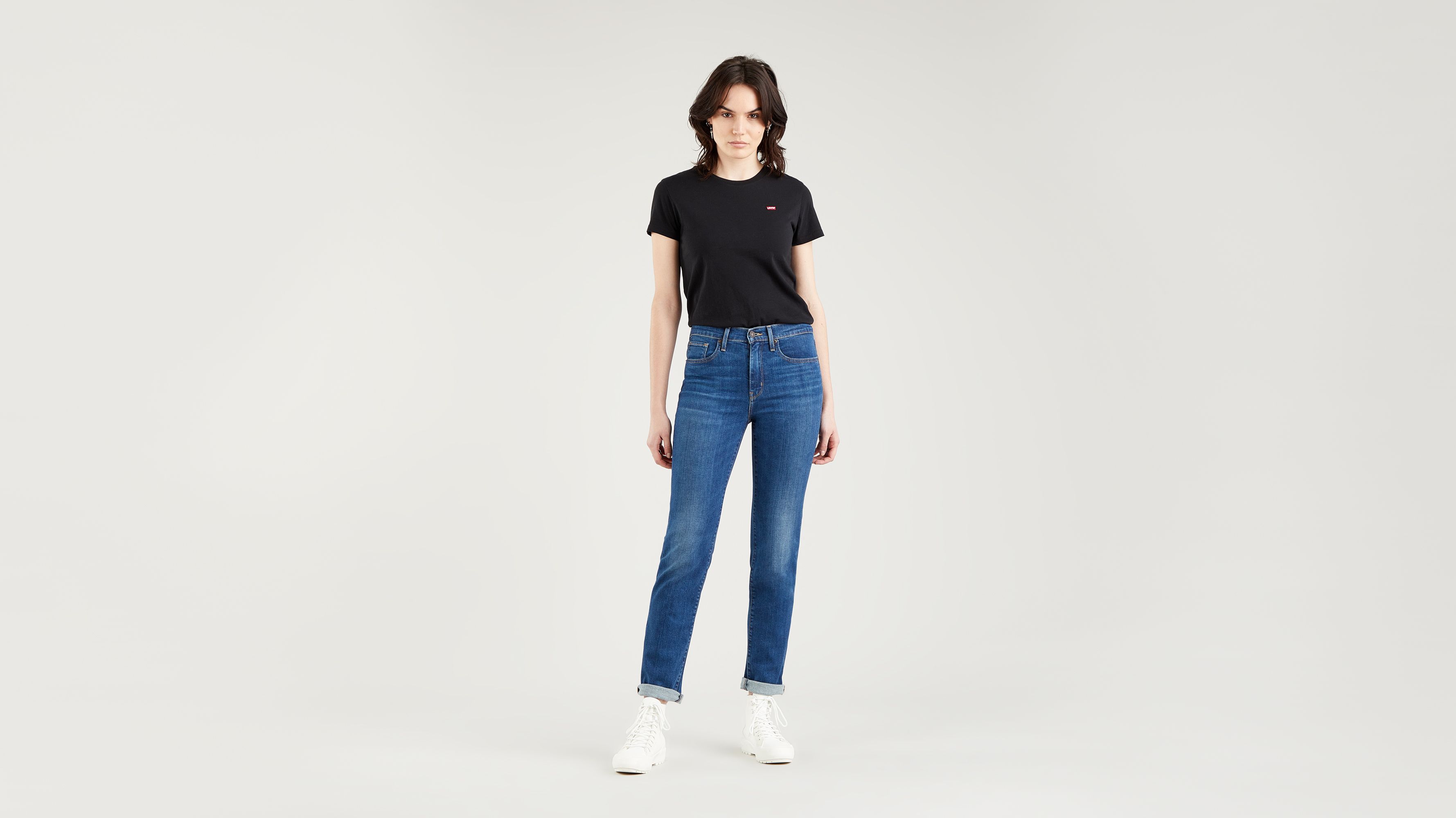 724™ High Rise Straight Jeans - Blue | Levi's® CH