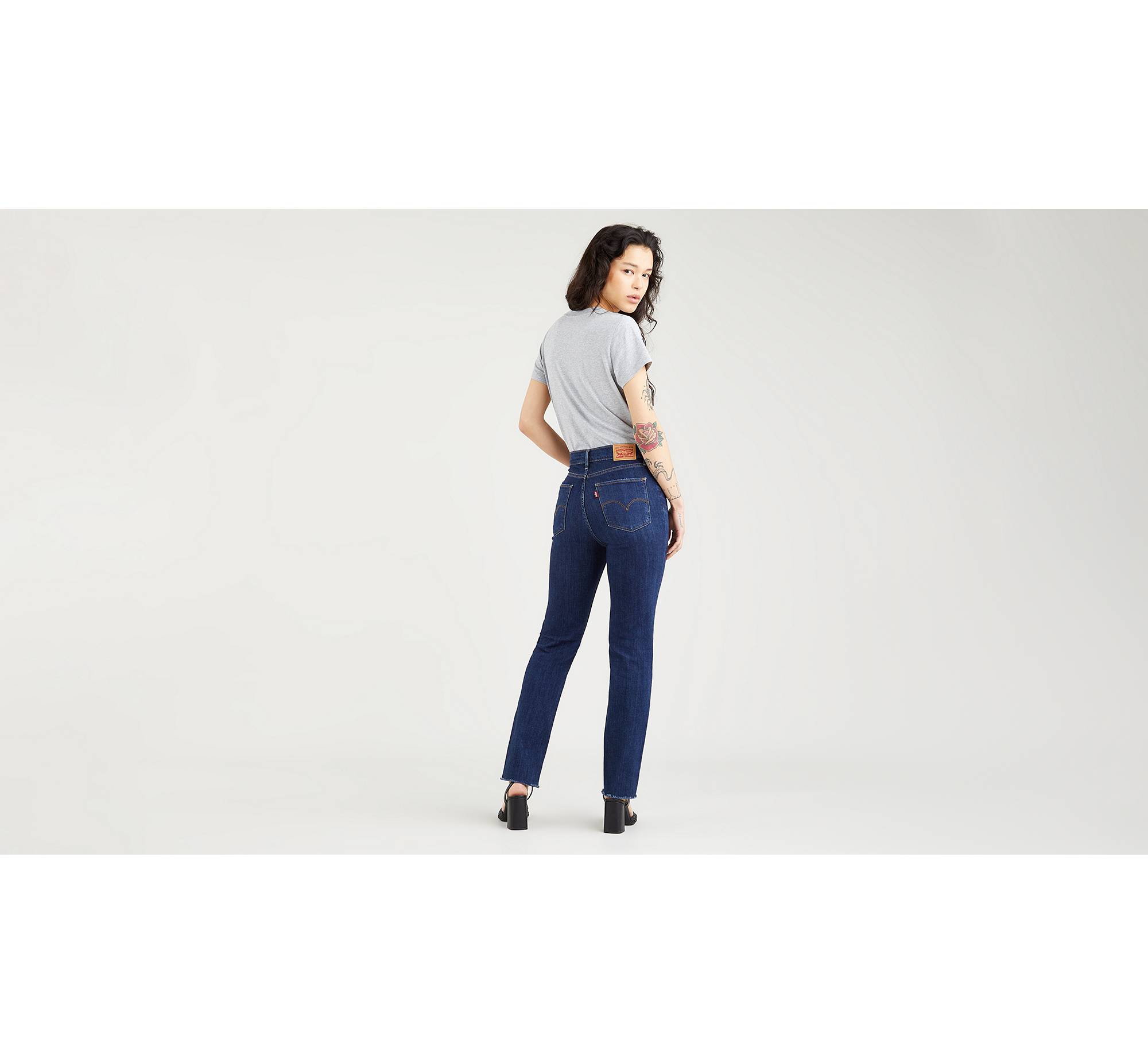 724™ High Rise Straight Jeans - Blue | Levi's® ME
