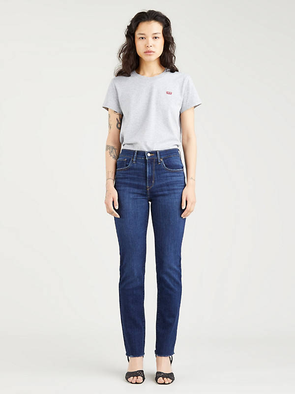 724⢠High Rise Straight Jeans - Blue | Levi's® GE