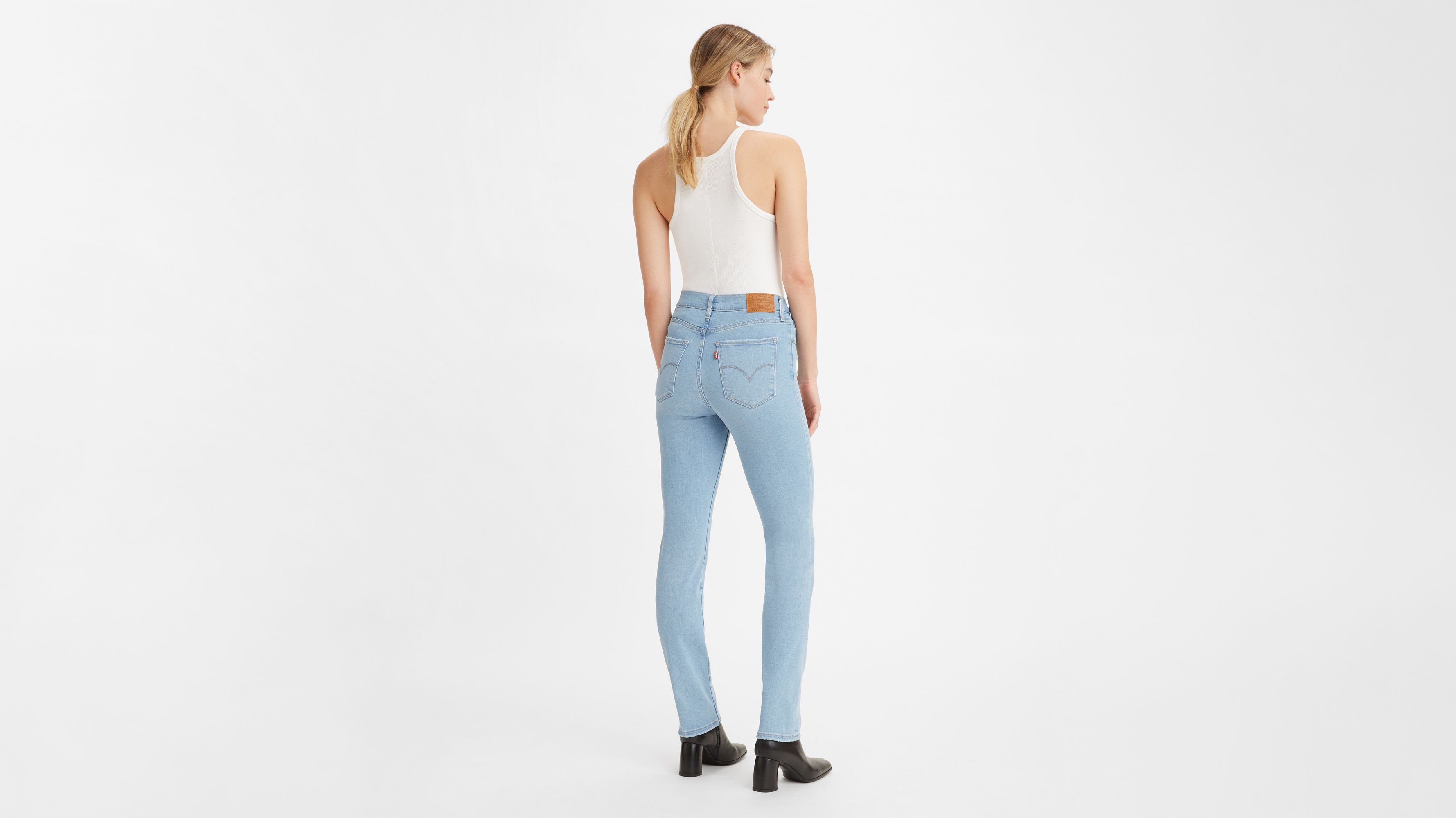 levi's high rise slim jeans