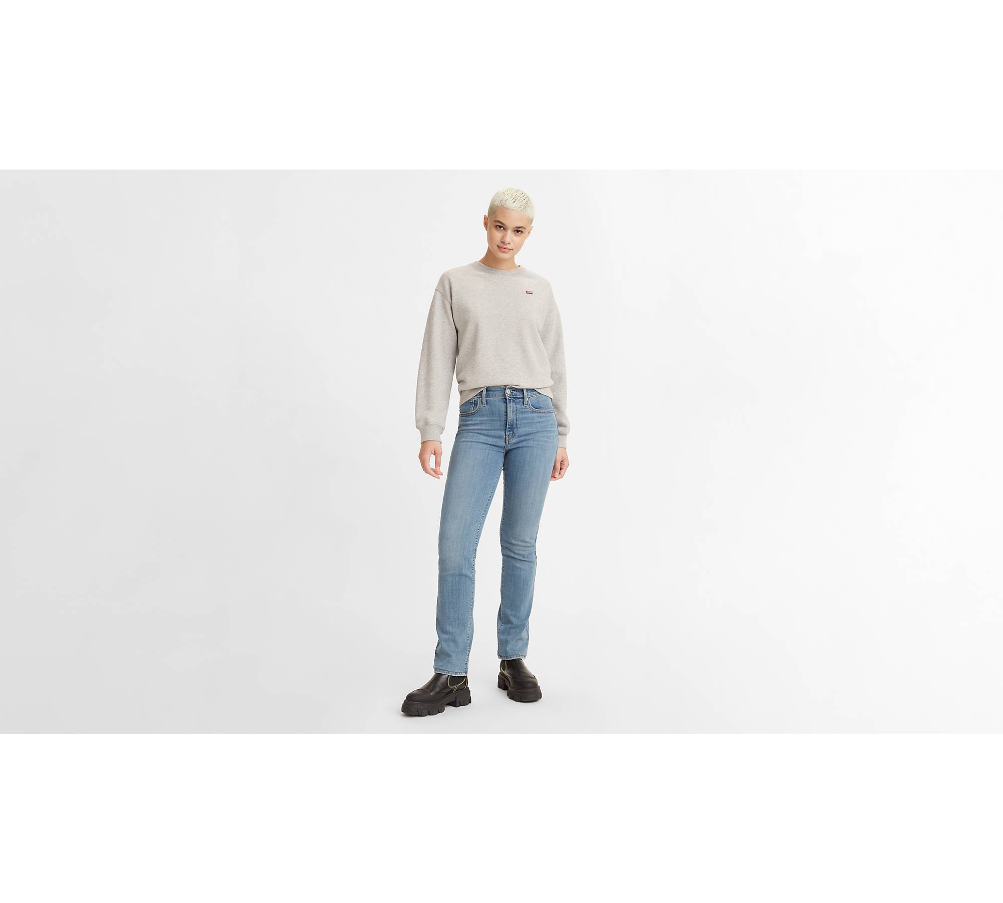 724 High Rise Slim Straight Fit Women's Jeans - Dark Wash | Levi's® US