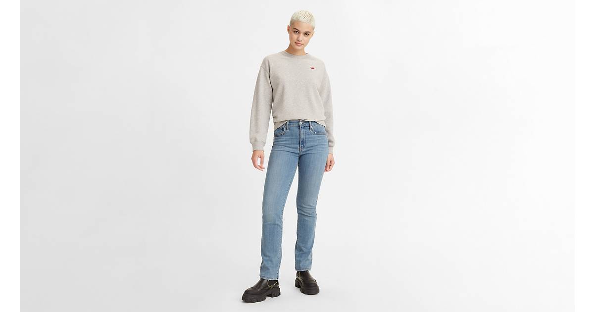 724 High Rise Slim Straight Fit Women's Jeans - Dark Wash | Levi's® US