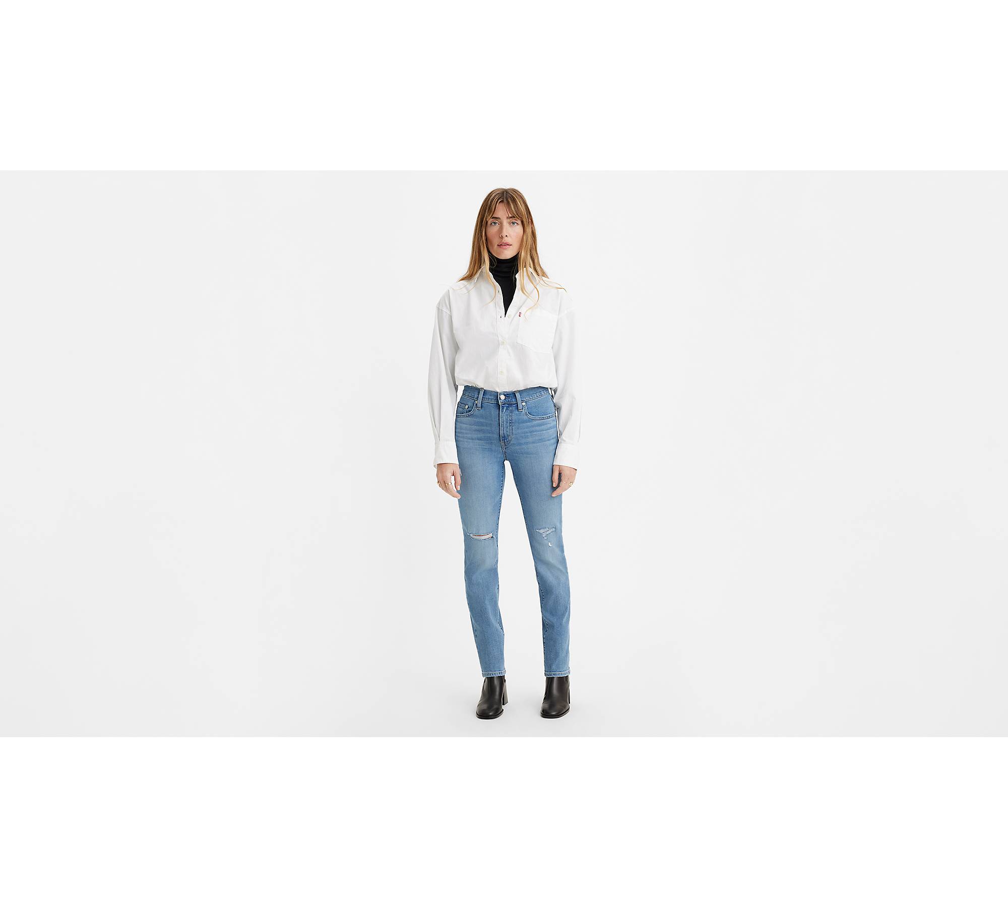 724 High Rise Slim Straight Women's Jeans - Medium Wash | Levi's® CA
