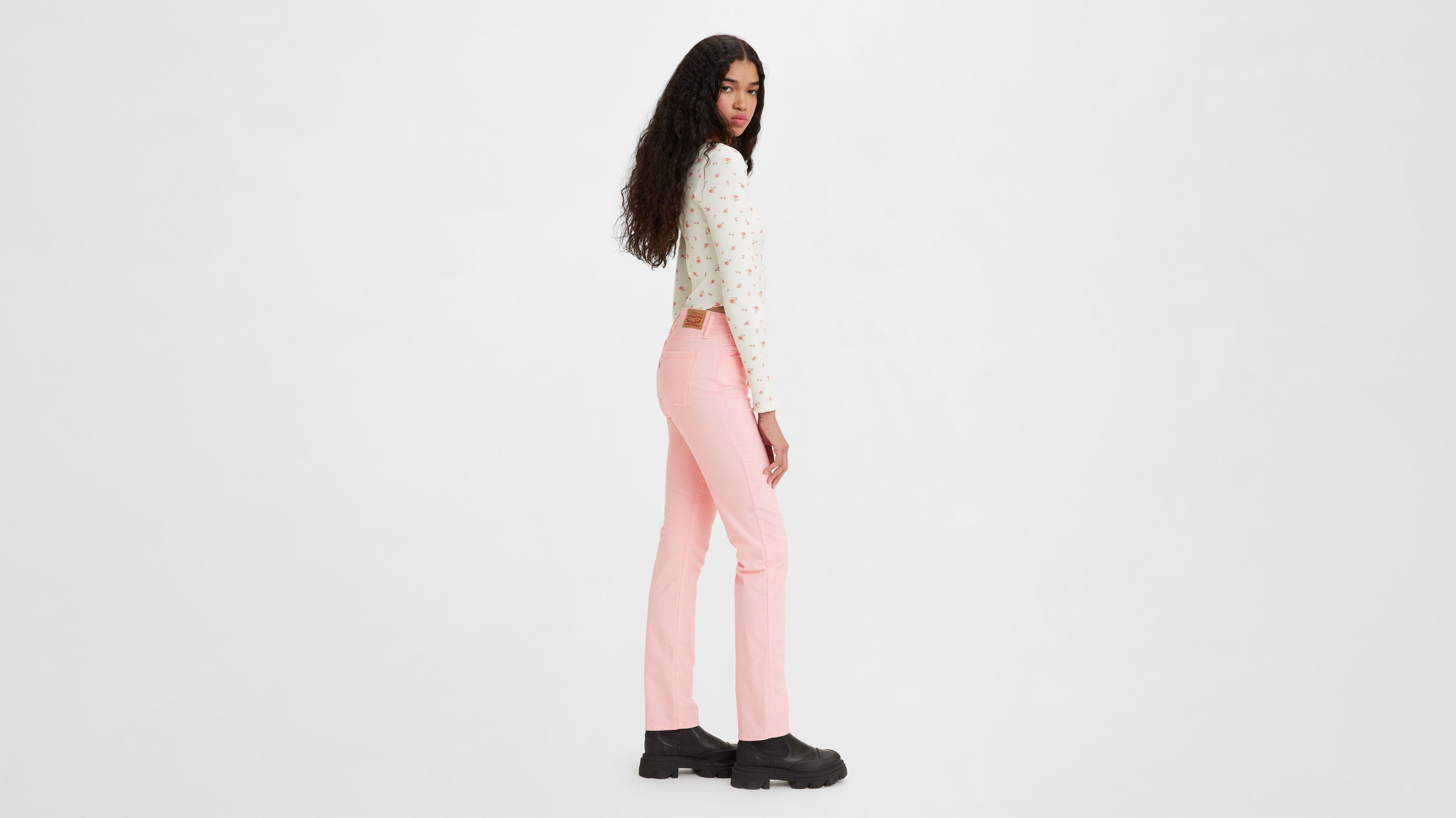 724 Corduroy High Rise Straight Pants 2