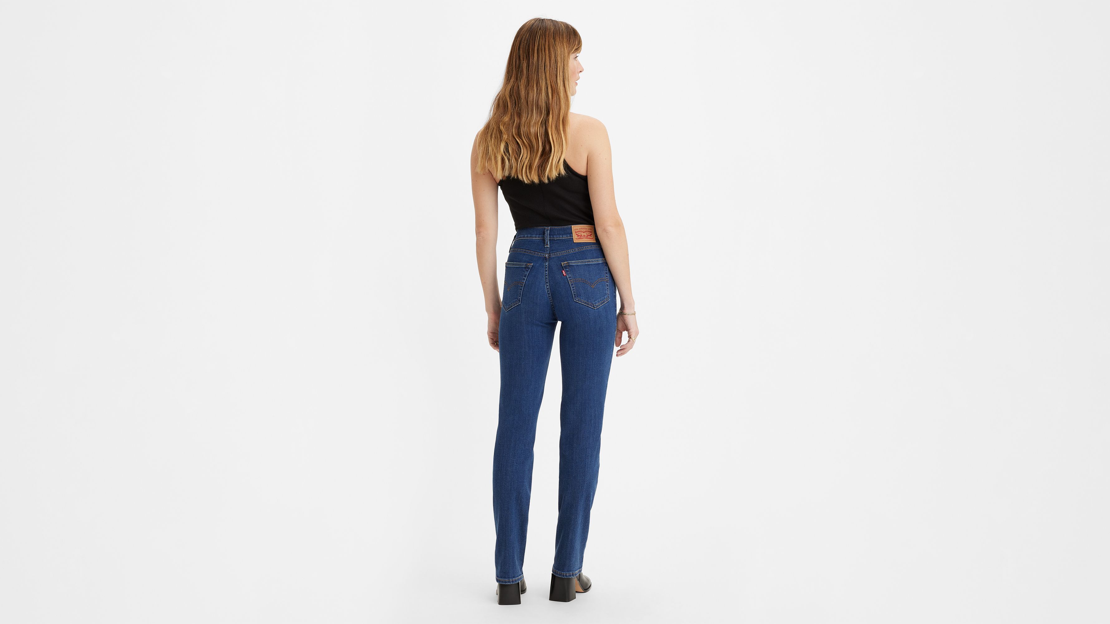 Levi's Black Straight Leg High Rise Jeans - Size W31 L30 – Le Prix