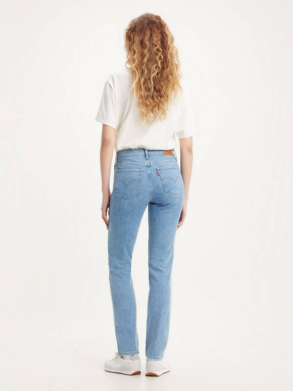 724™ High Rise Straight Jeans - Blue | Levi's® GE