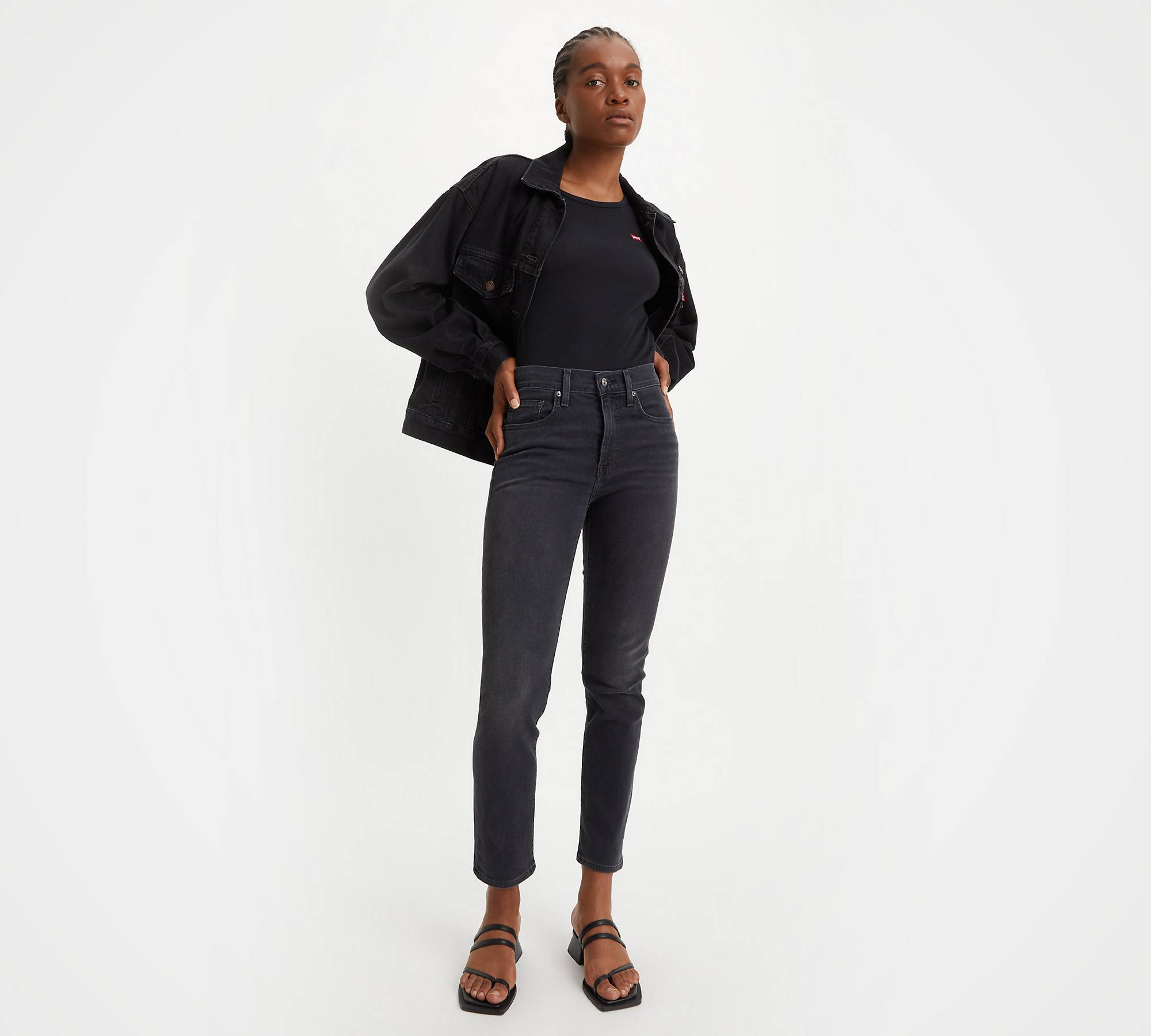 724 High Rise Slim Straight Women's Jeans - Black