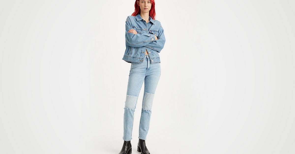724™ High Rise Straight Jeans - Blue | Levi's® GR