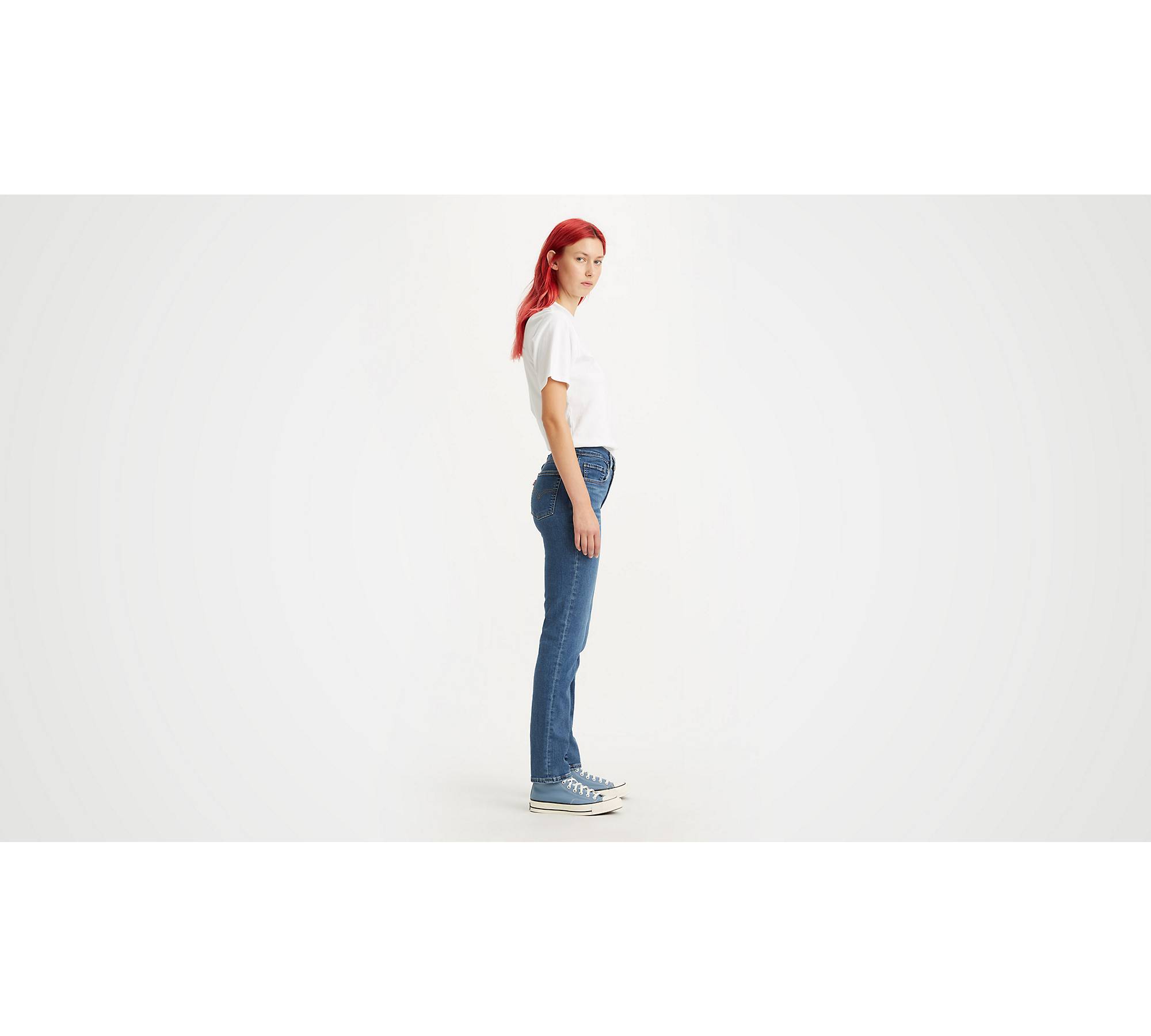 724™ High Rise Straight Jeans - Blue | Levi's® NO