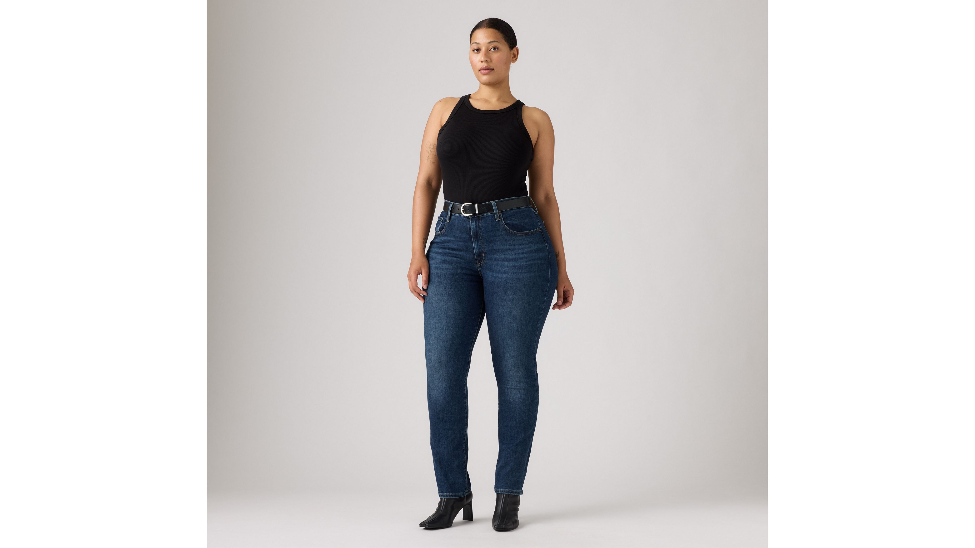 Dżinsy 724™ z wysokim stanem i prostą nogawką 9