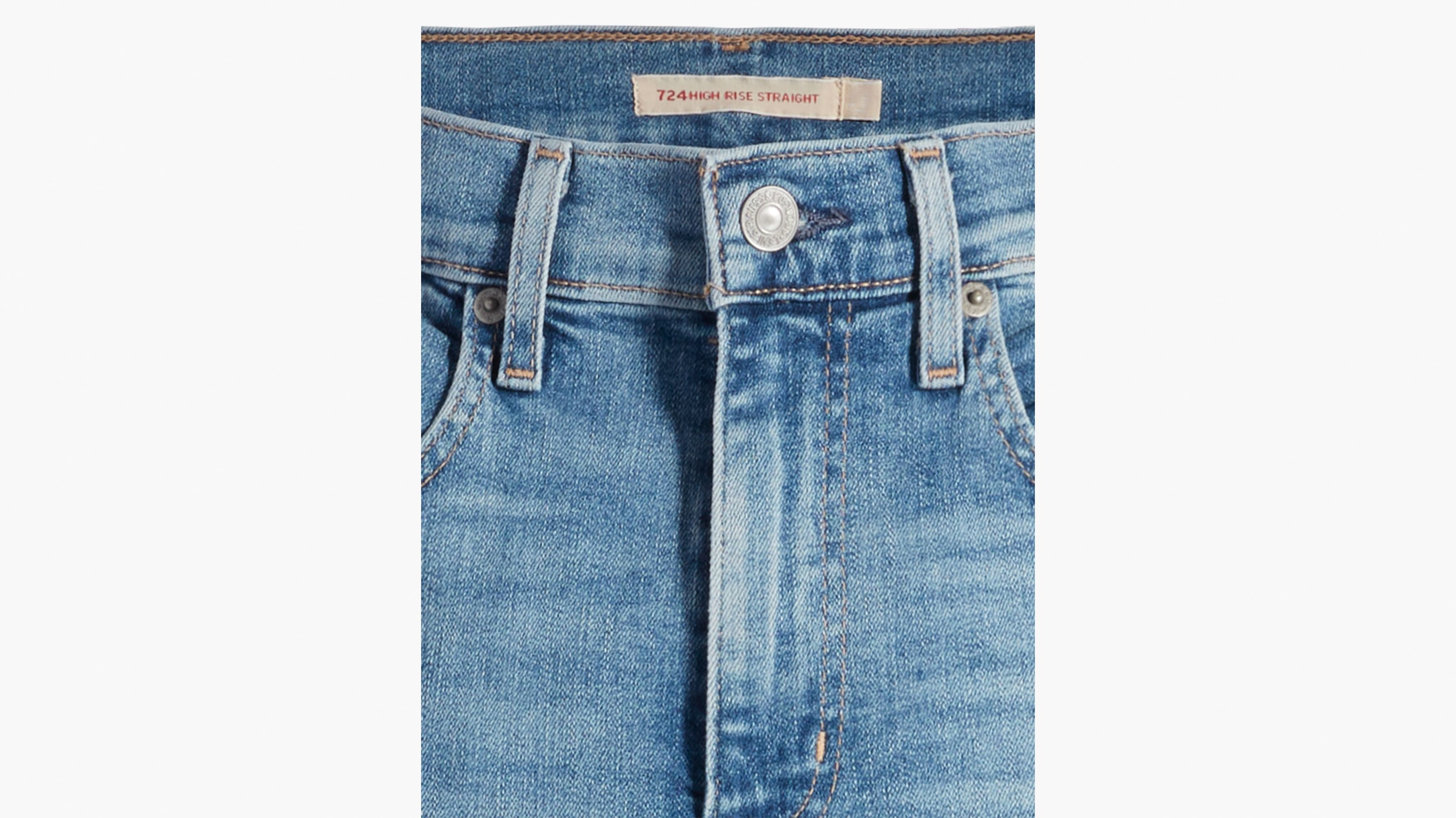 724™ High Rise Straight Jeans - Blue | Levi's® DE