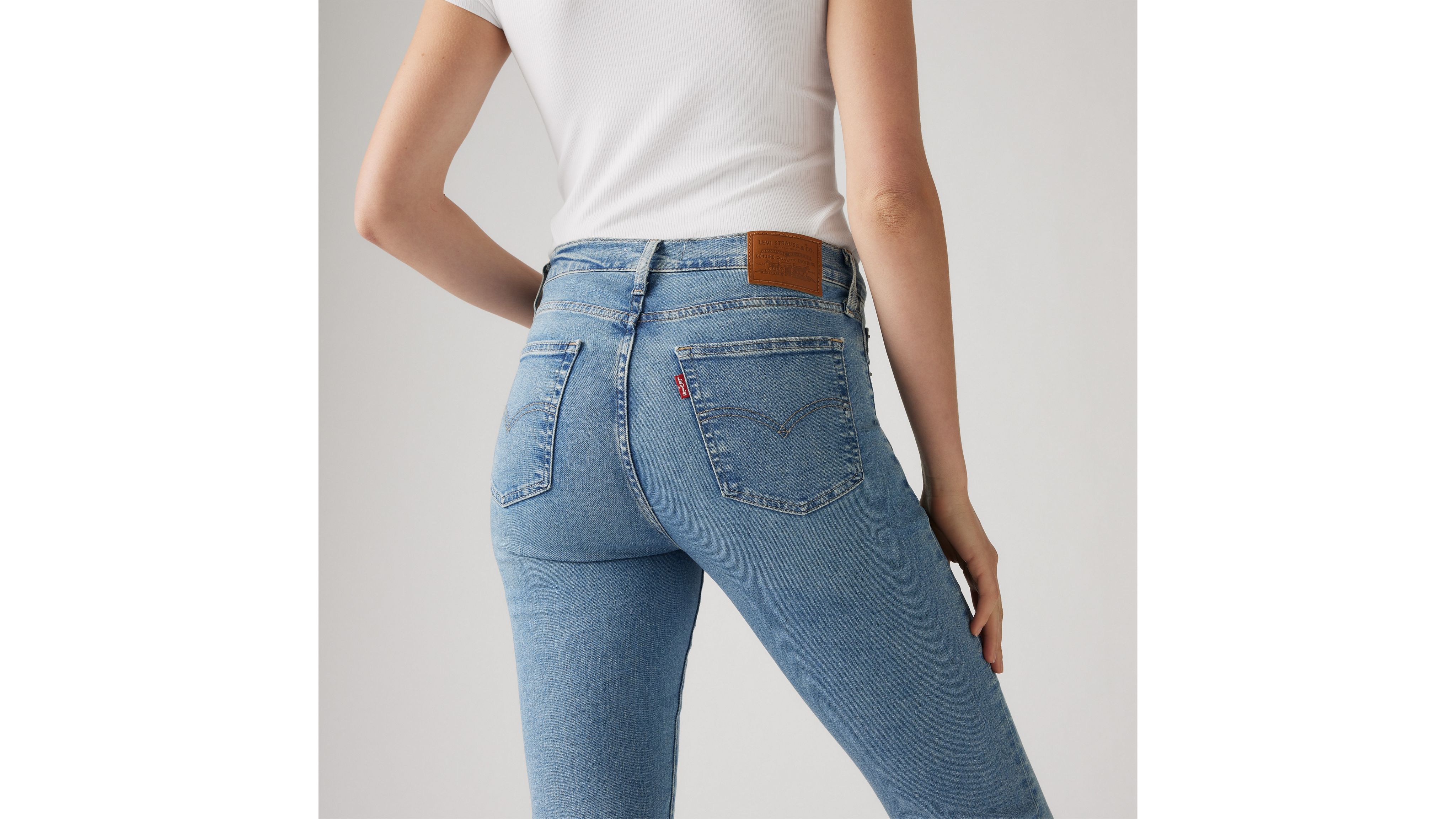 Levi's 724 High Rise Slim Straight Women's Jeans 30x32 In Blue Wave
