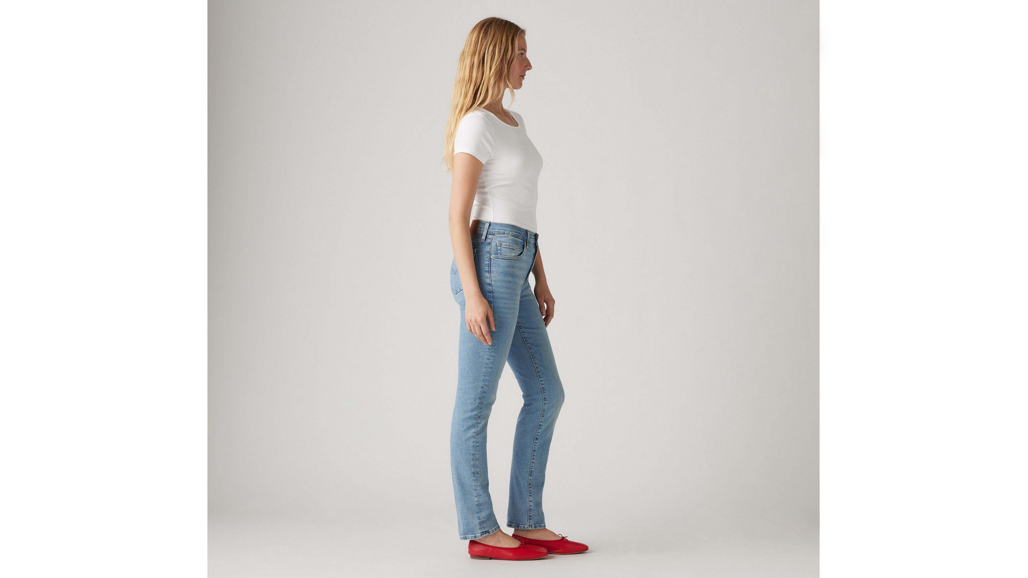 Levi's 724 High Rise Slim Straight Women's Jeans 30x32 In Blue Wave