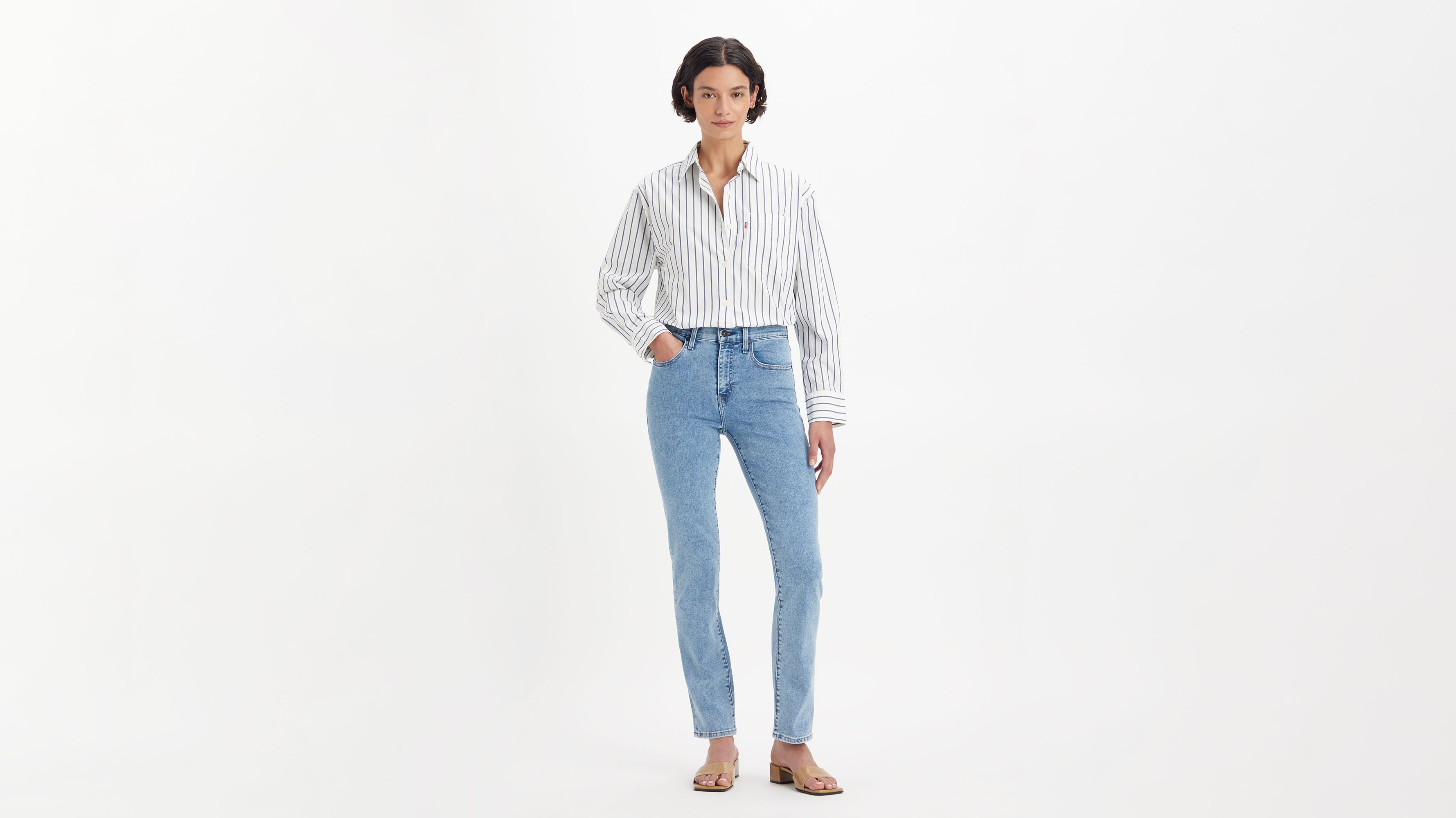 724 High Rise Slim Straight Women's Jeans 5