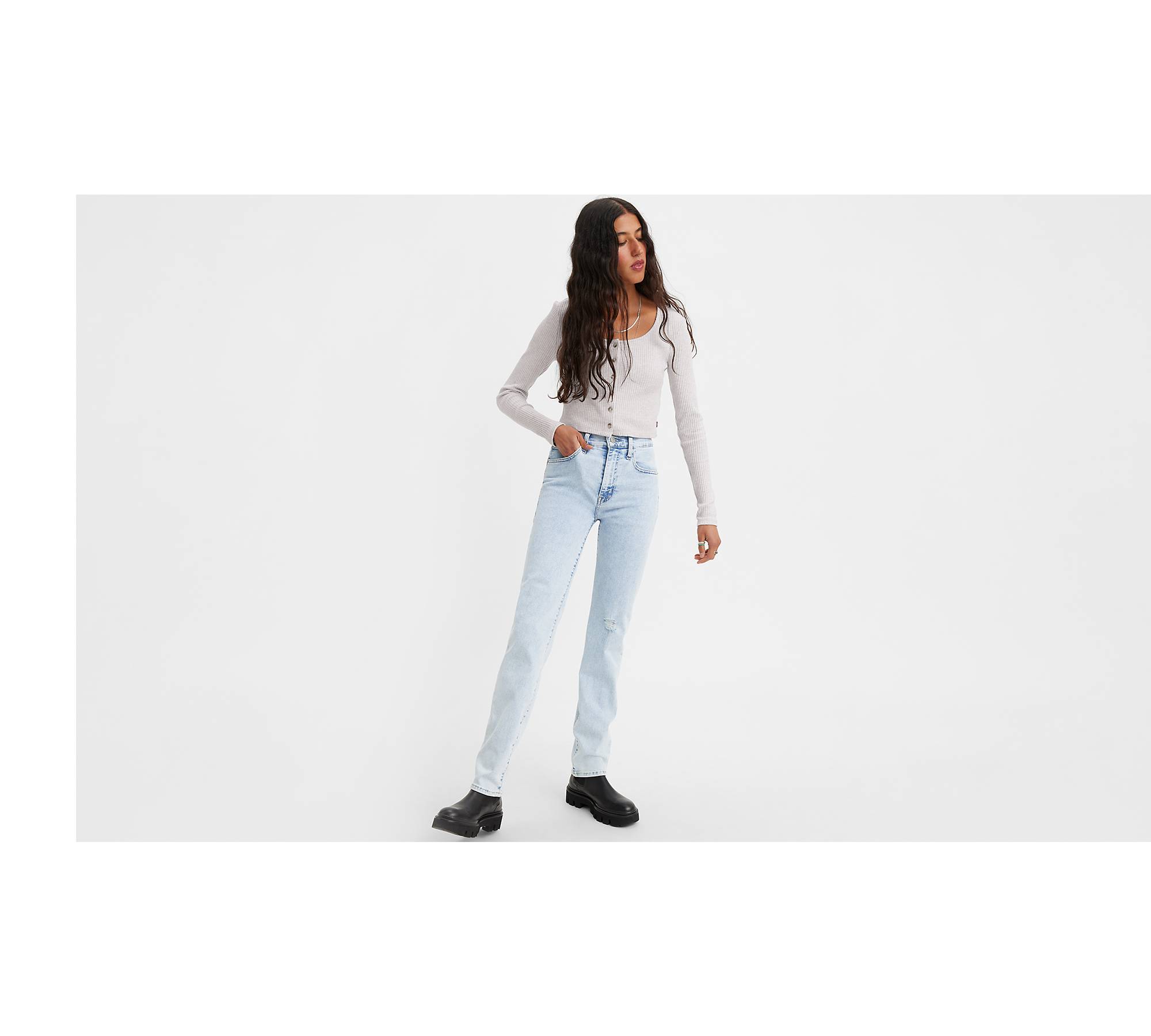Levis, 724 High Rise Straight Jeans, Straight Jeans