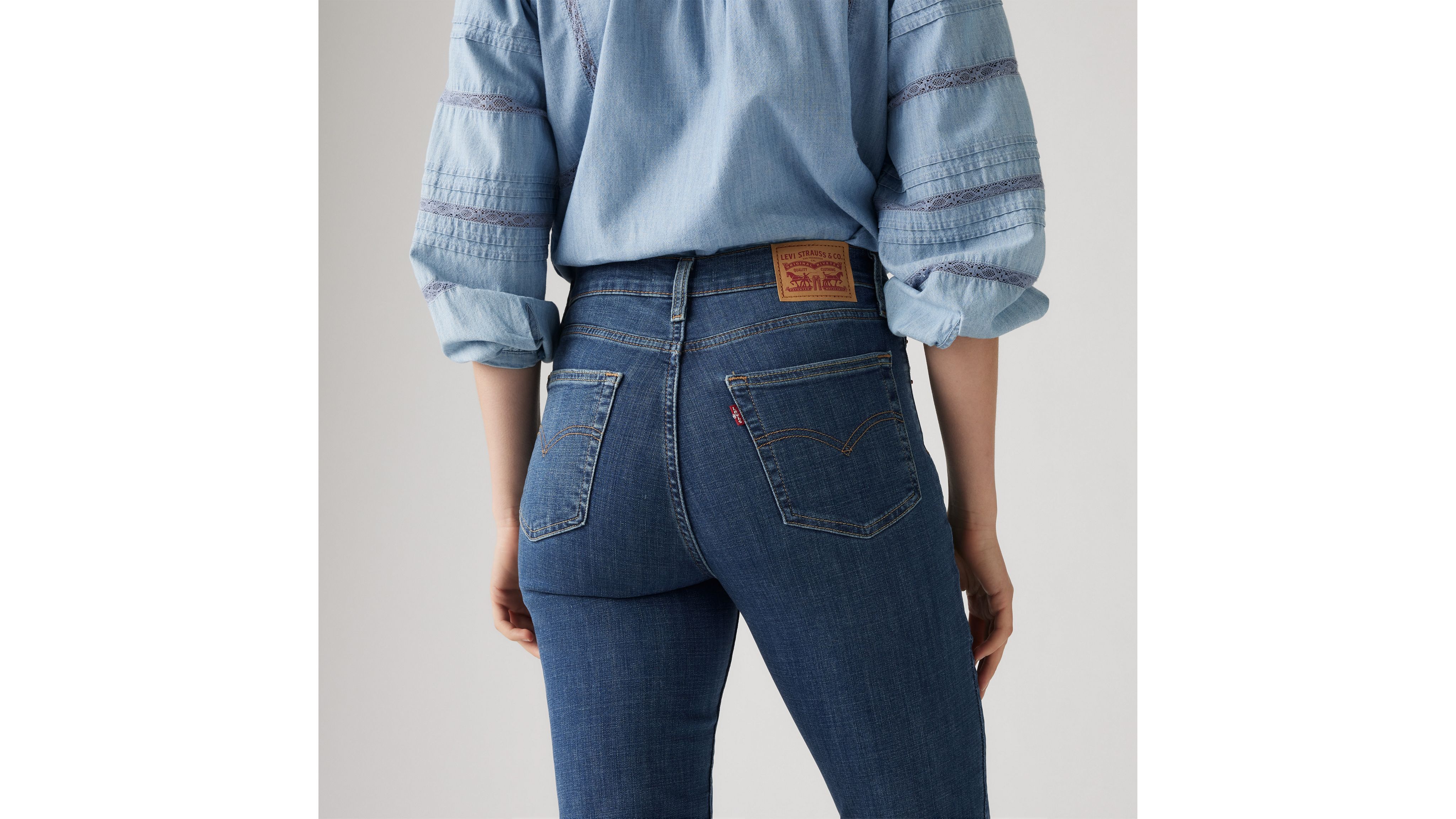 Levi's 724 High Rise Slim Straight Women's Jeans 33x32 In Way Way Back