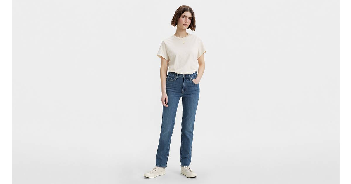 Women's Ultra High-Rise Medium Wash 90s Straight Jeans