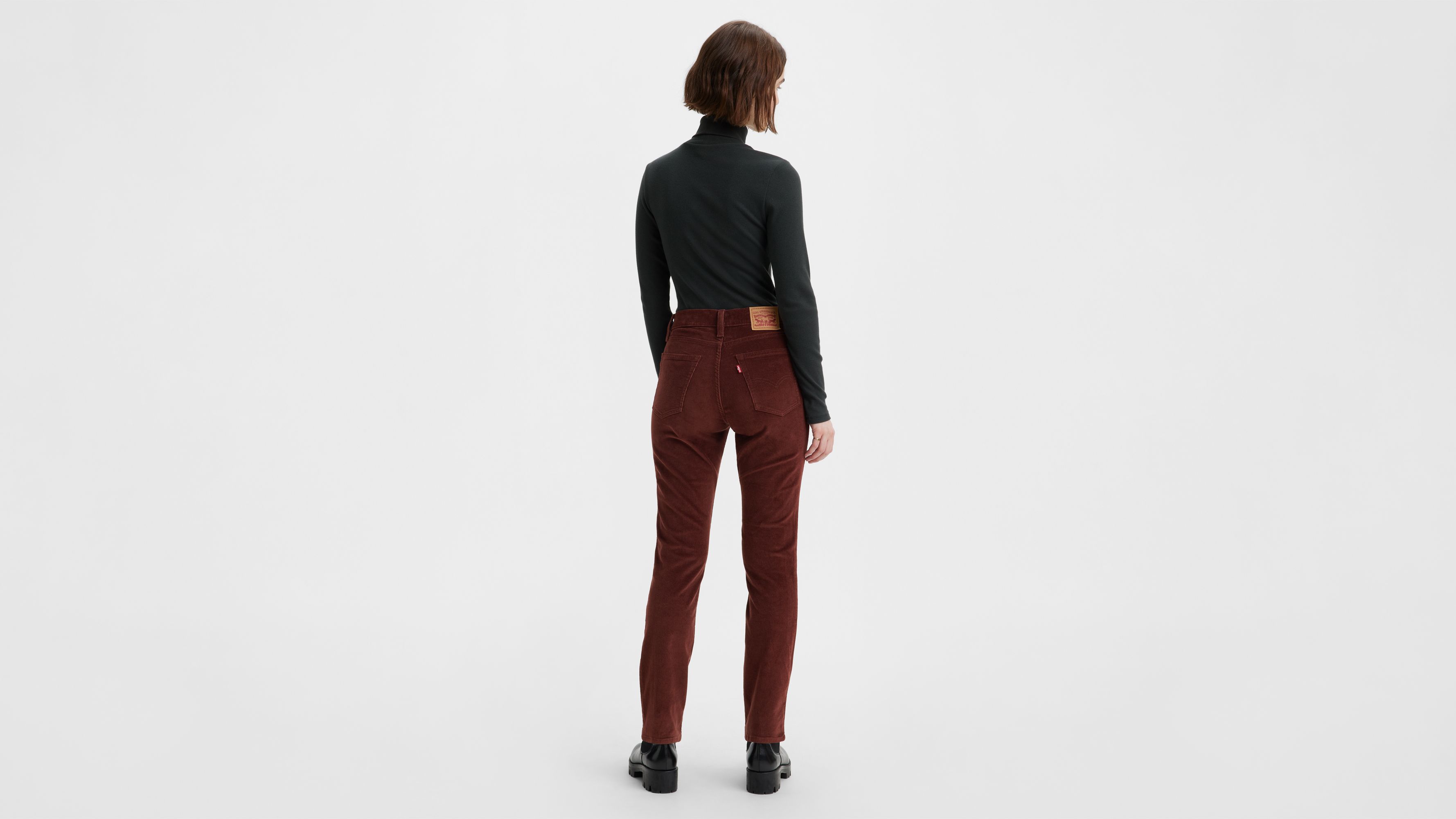 724 High Rise Slim Straight Women's Corduroy Pants 3