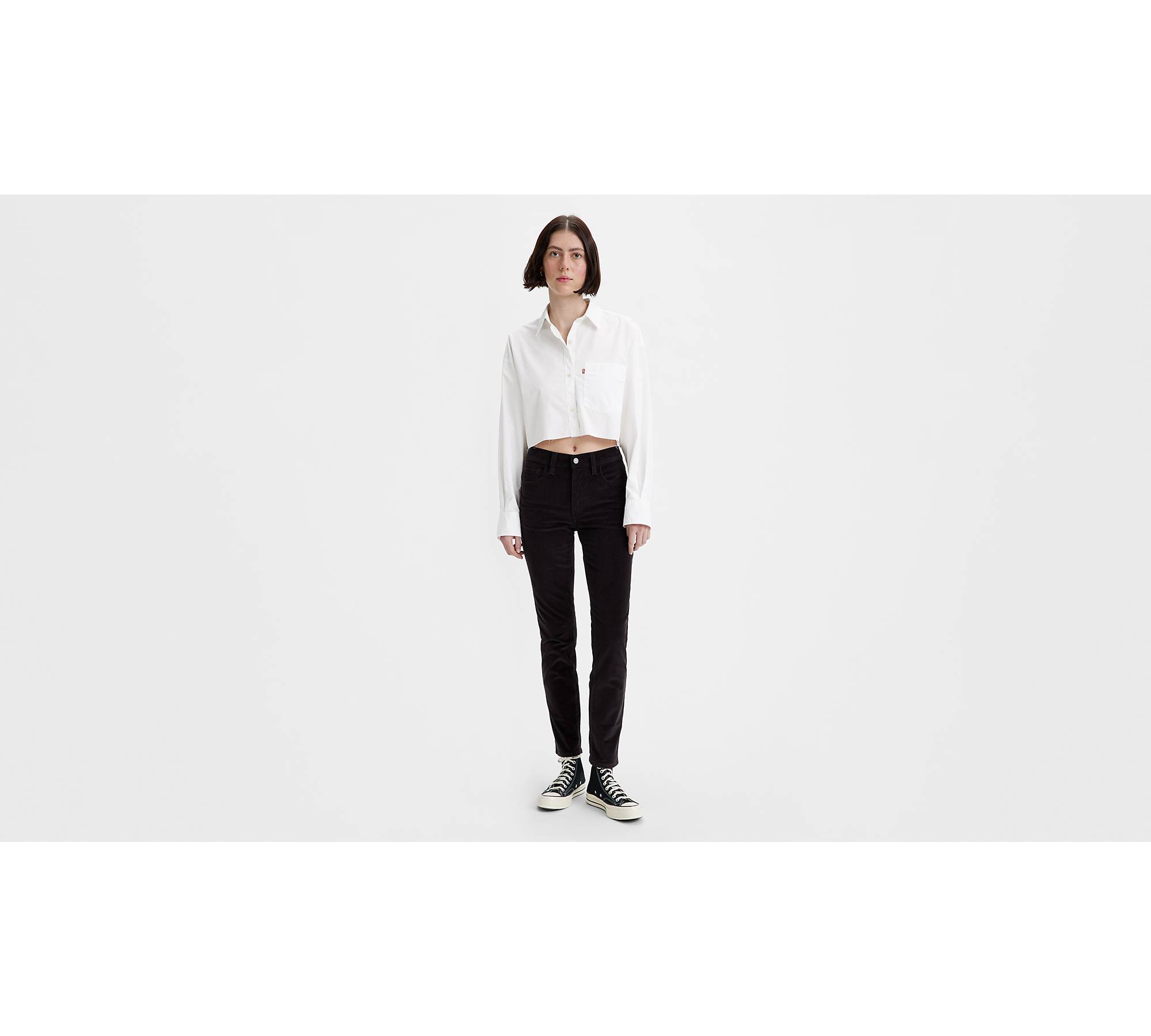 Women's Super High-Rise Tapered Chino Pants - A New Day Black 18