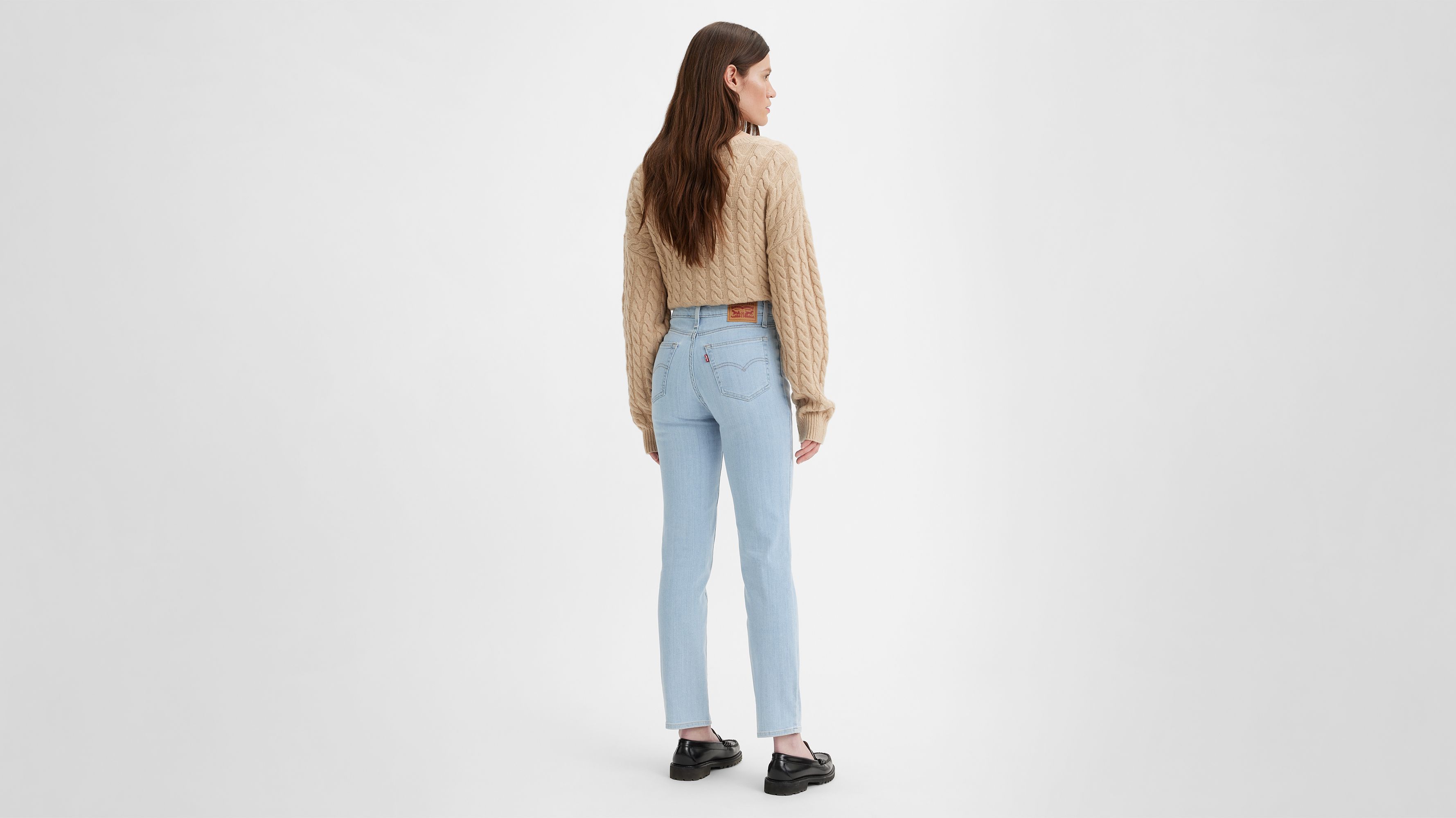 Calças Levis 724 High Rise Straight Pant Azul de Mulher