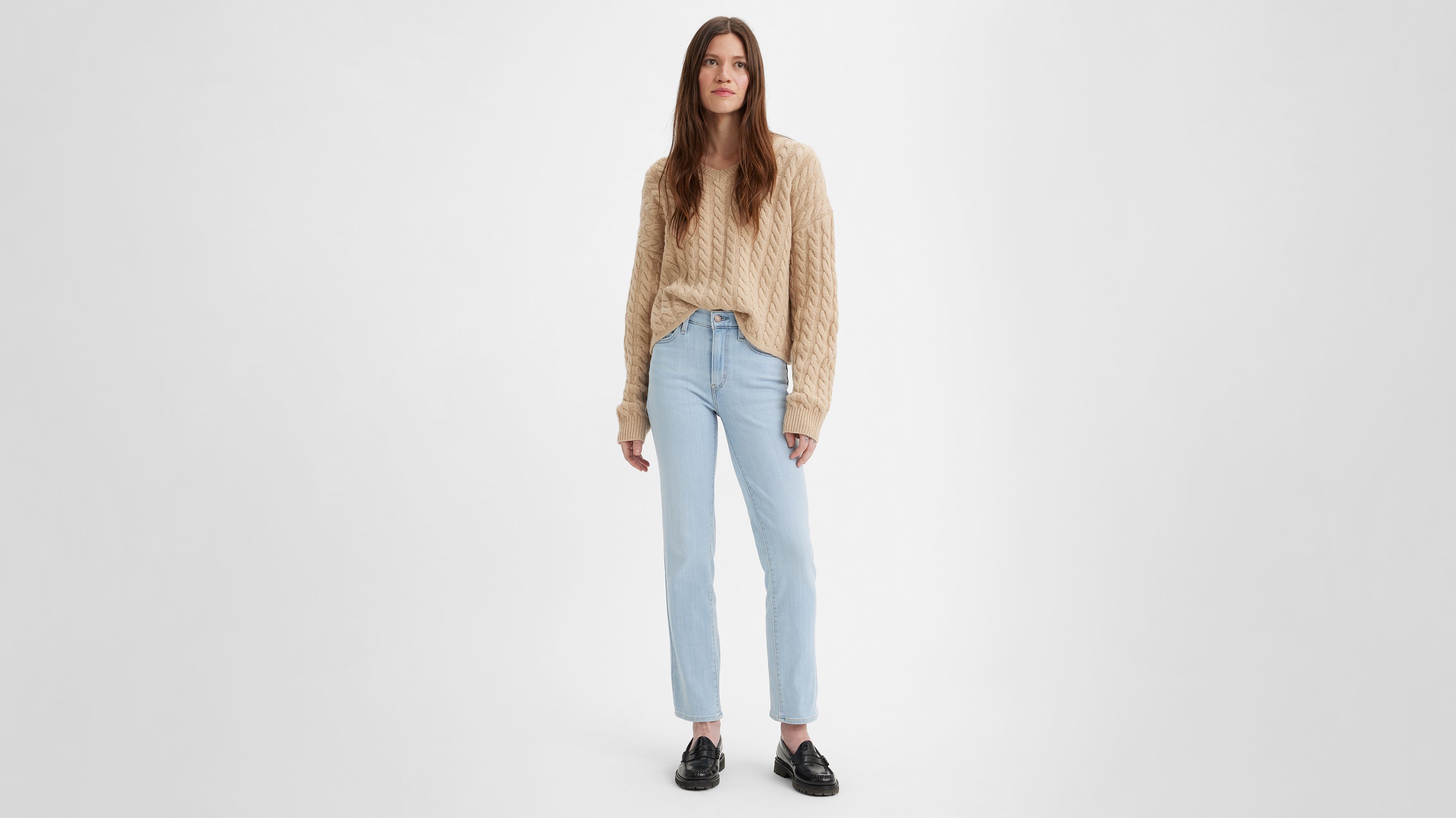  Levi's Jeans cortos rectos de tiro alto 724 para mujer, Índigo  oscuro usado en : Ropa, Zapatos y Joyería