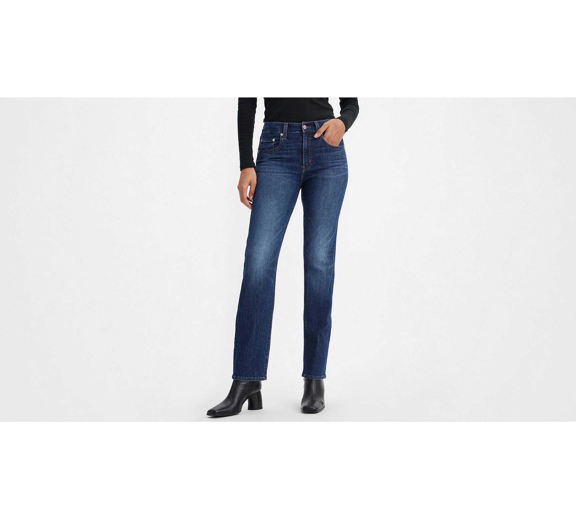 724 High Rise Straight Performance Cool Women's Jeans - Dark Wash