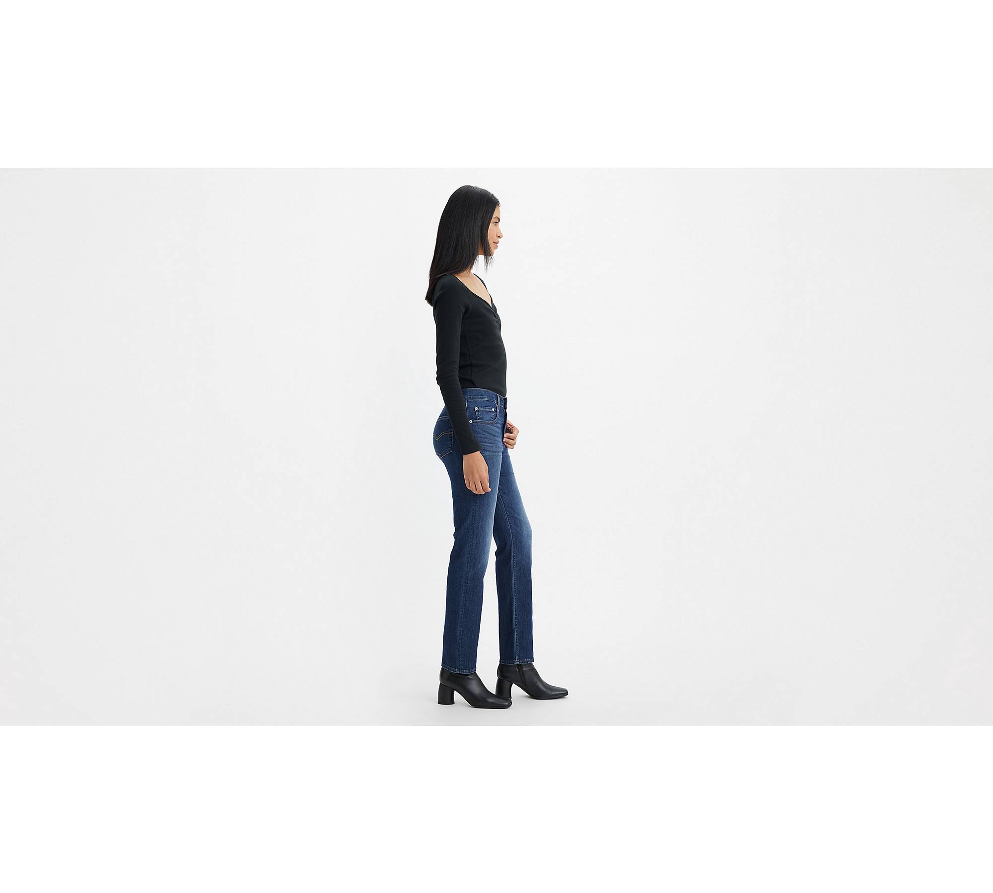 724 High Rise Straight Performance Cool Women's Jeans - Dark Wash ...